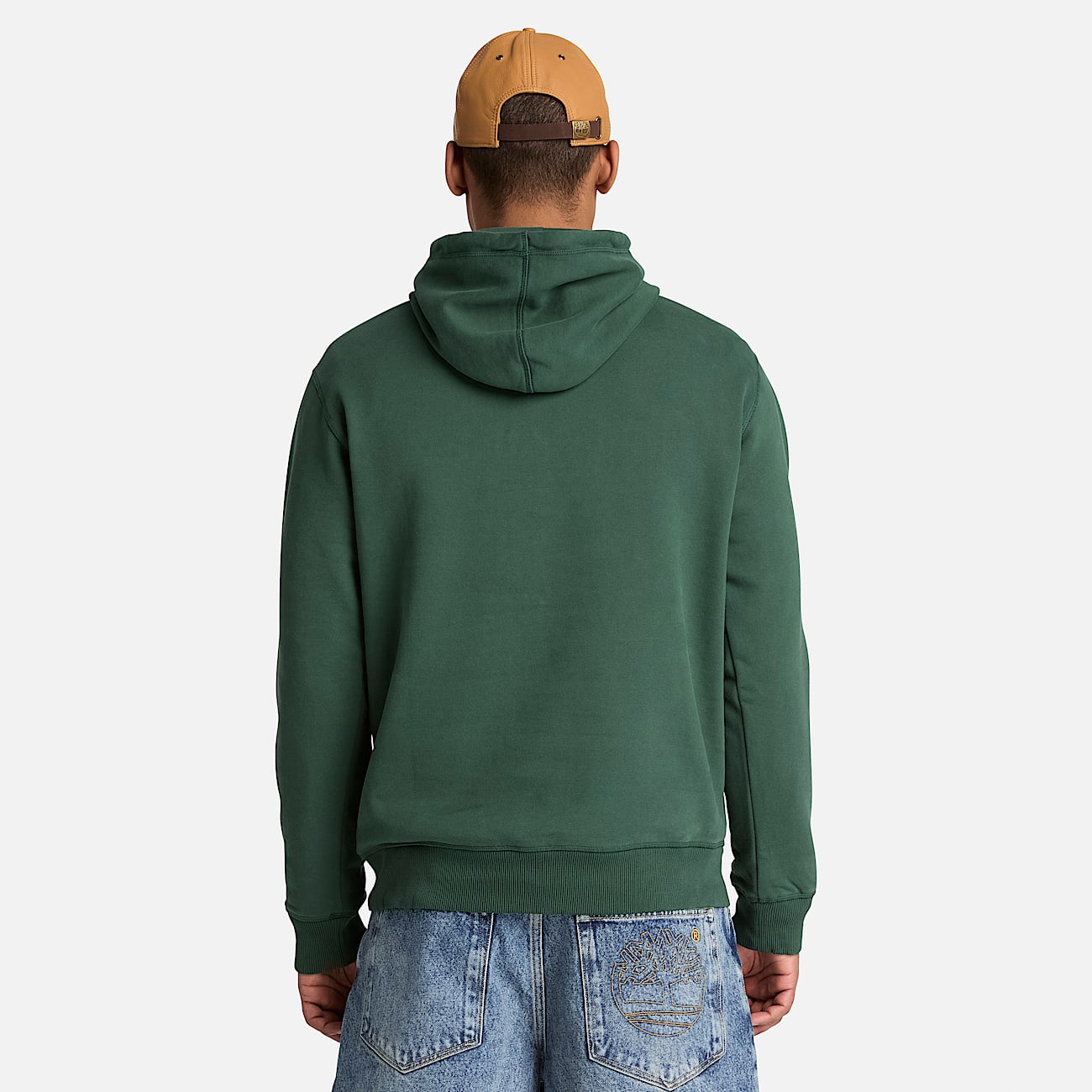 Established 1973 Embroidered Logo Hoodie for Men in Dark Green TBL Green ALT8