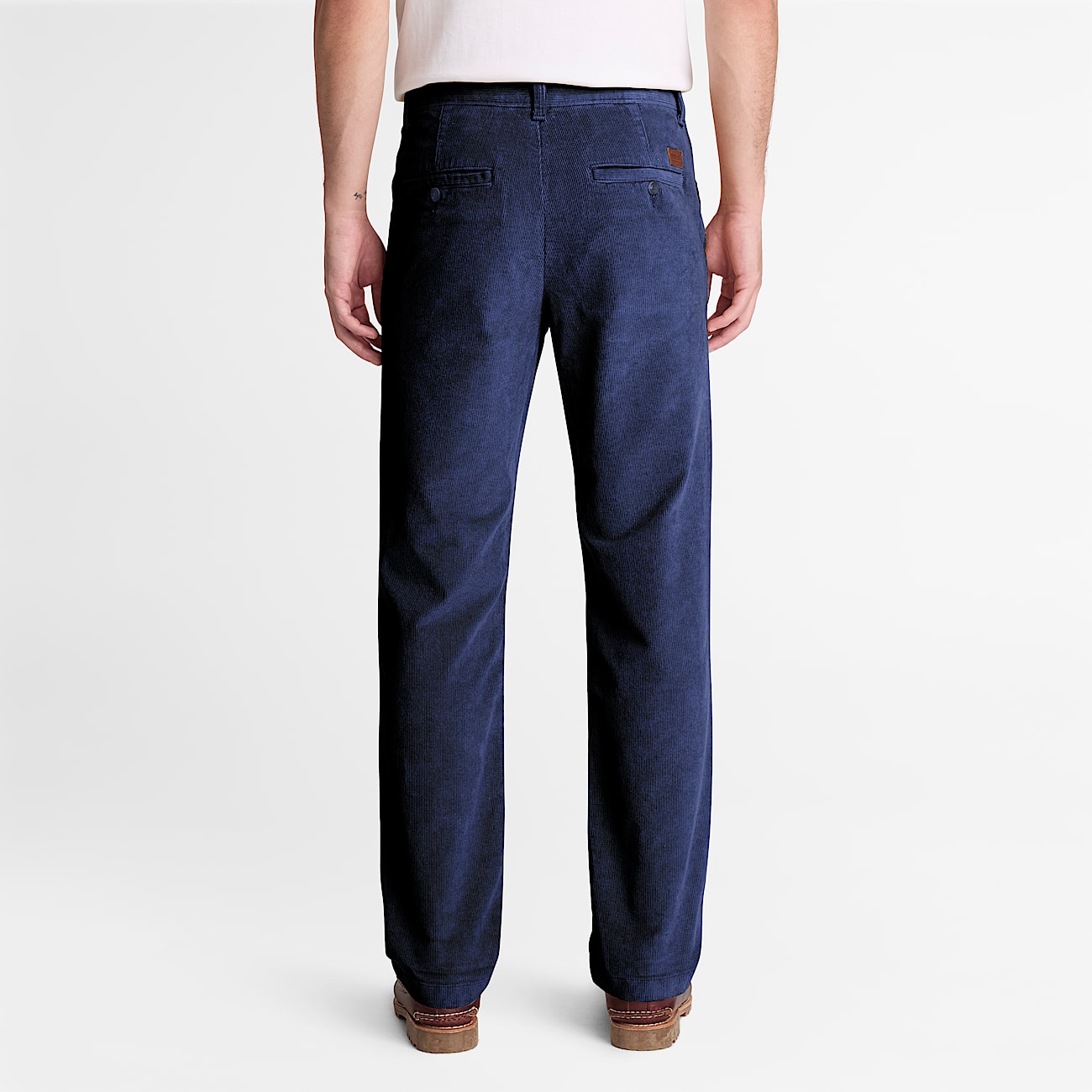 Claremont Straight Corduroy Chino Trouser for Men in Dark Blue TBL Blue ALT8