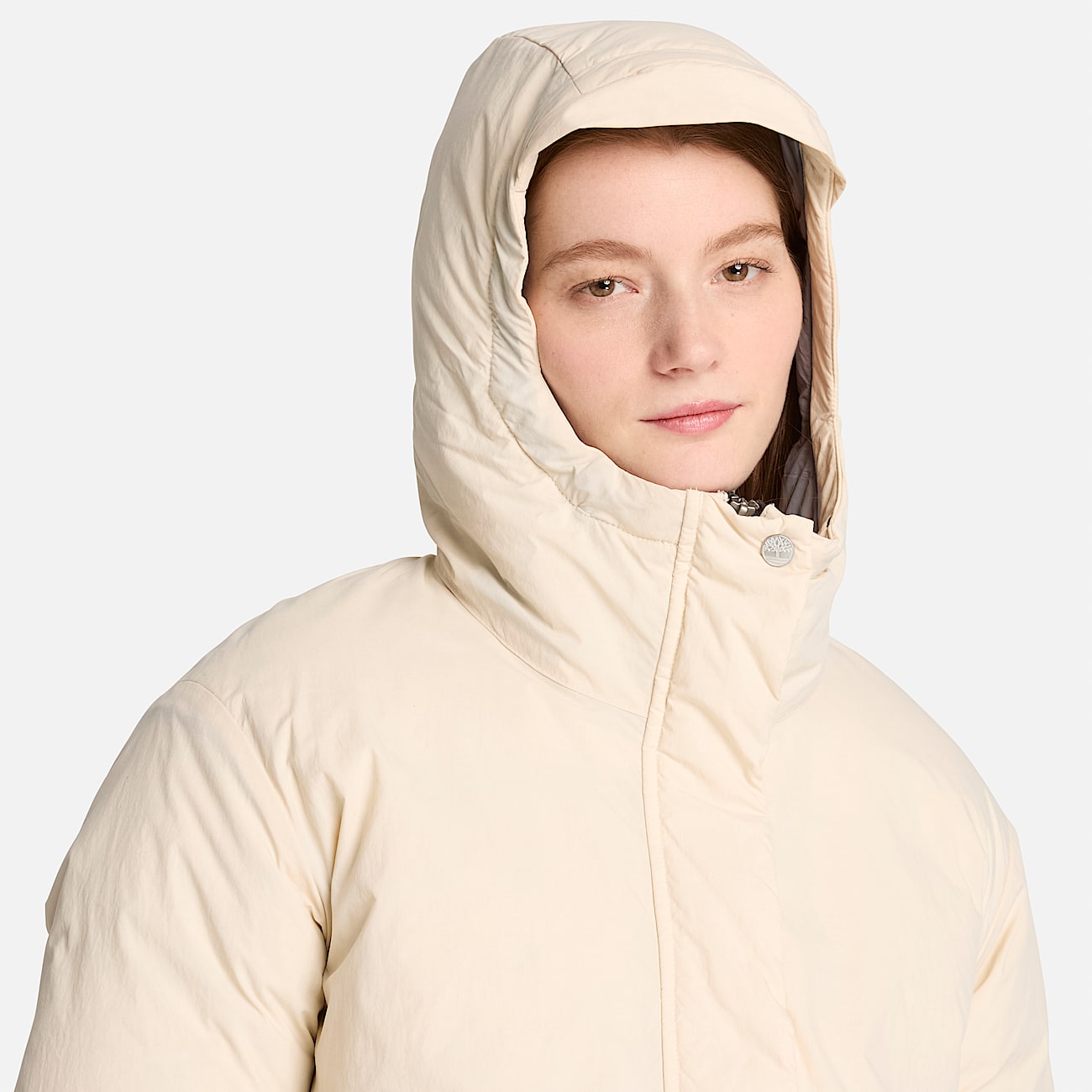 Wasserabweisende DaunenSteppjacke fr Damen in Beige TBL Beige ALT3