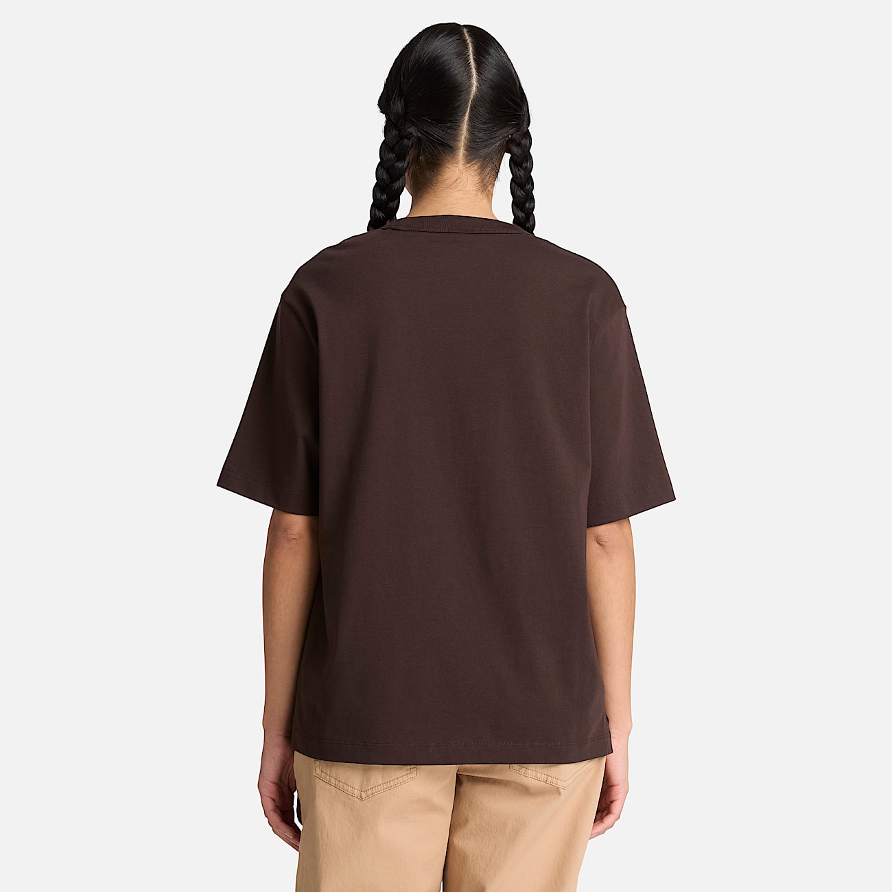Elevated ShortSleeve TShirt for Women in Dark Brown TBL Brown ALT8