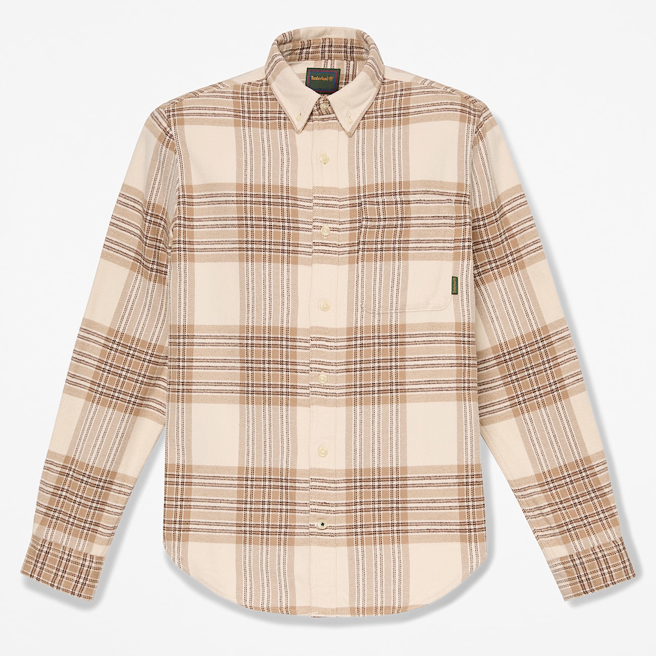 Chemise classique  carreaux indigo pour homme en beige TBL beige HERO
