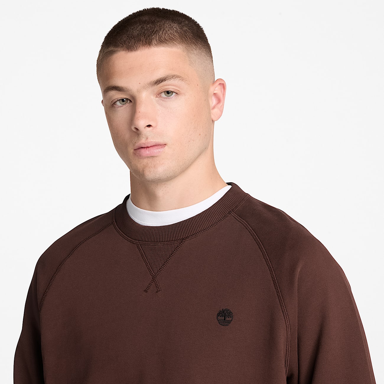 Exeter River Crew Sweatshirt for Men in Dark Brown TBL Brown ALT3