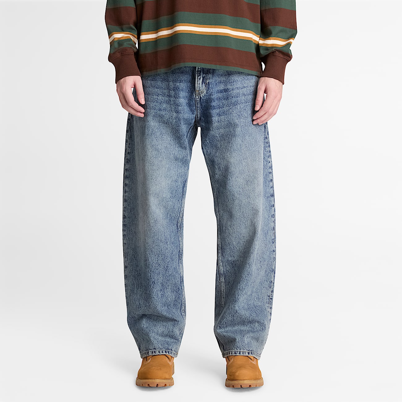 Lstsiddende denimbukser til mnd i lysebl TBL Bl ALT1