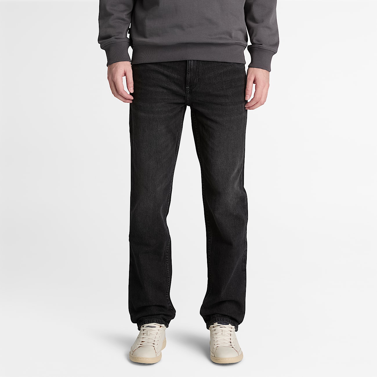 Straight Denim Trouser for Men in Black TBL Black ALT1
