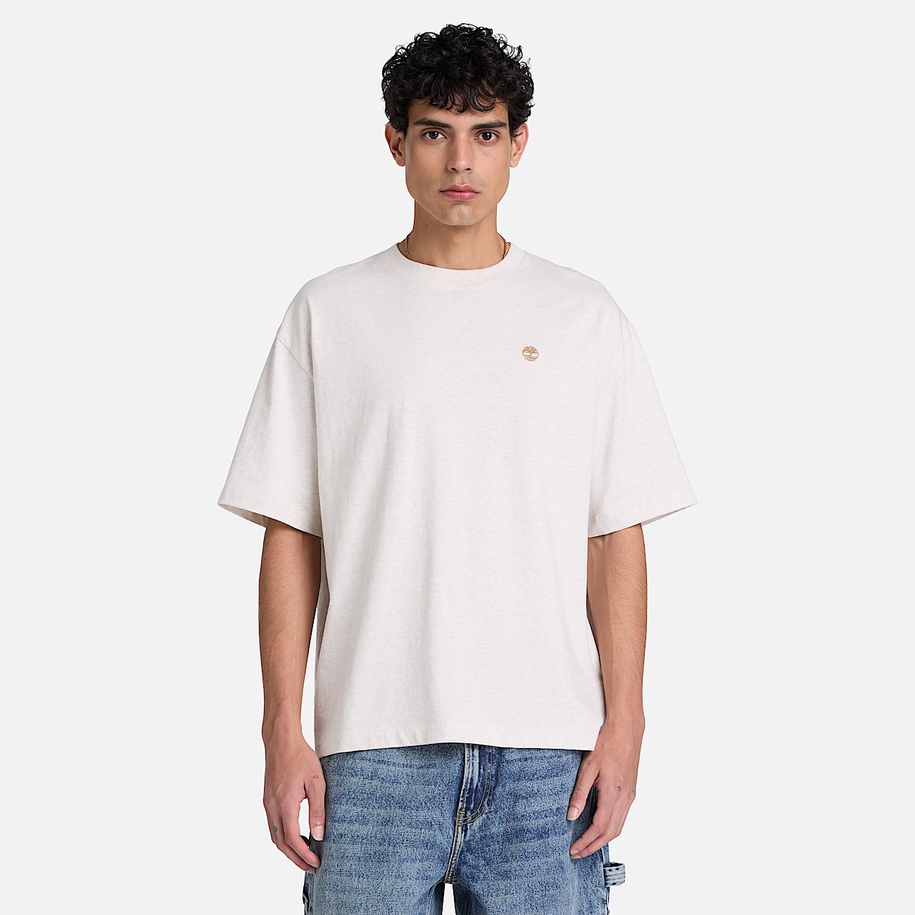 Dunstan River Relaxed ShortSleeve TShirt for Men in Beige TBL Beige ALT1
