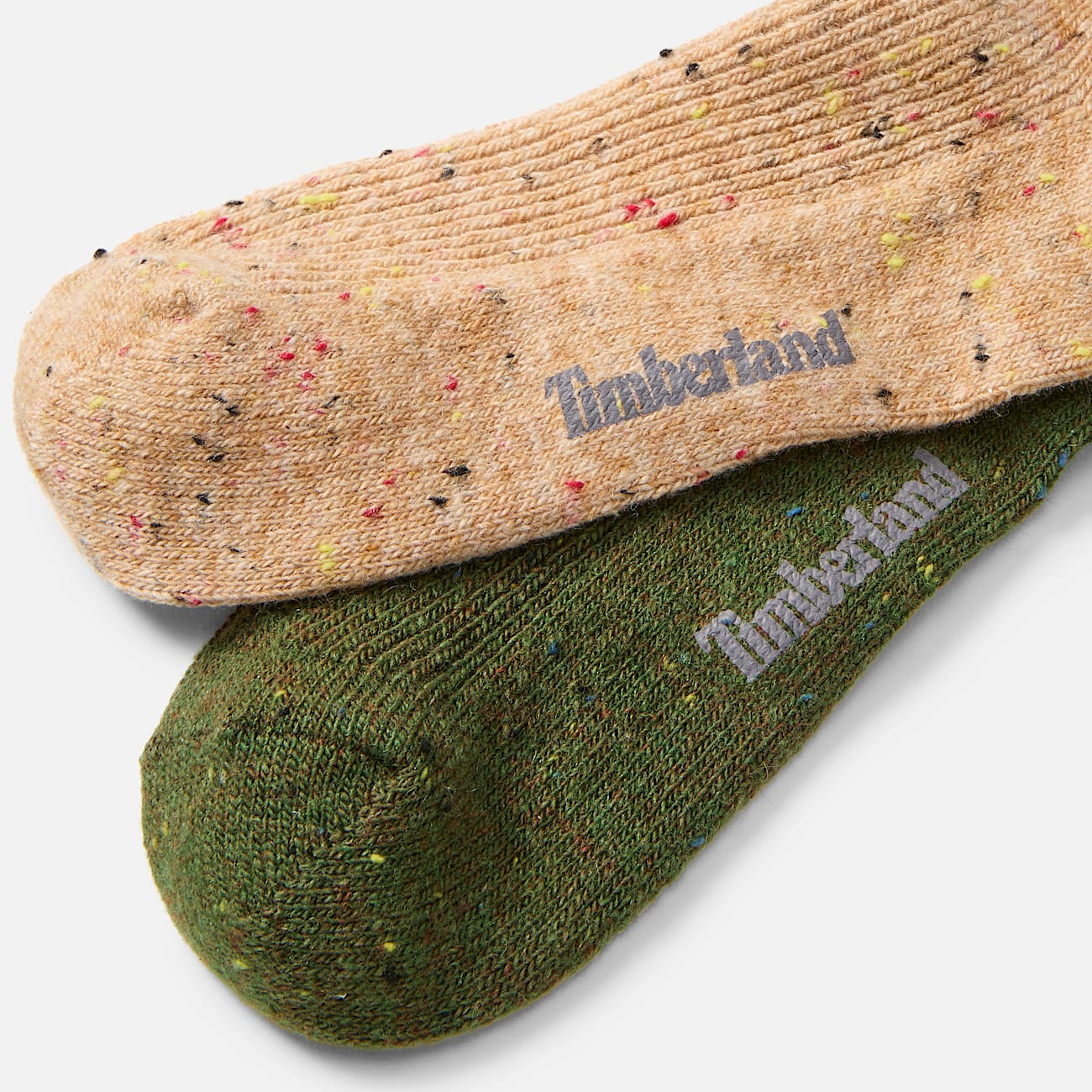 Lot de 2 paires de chaussettes mihautes  motif mouchet en vert TBL Verte ALT1
