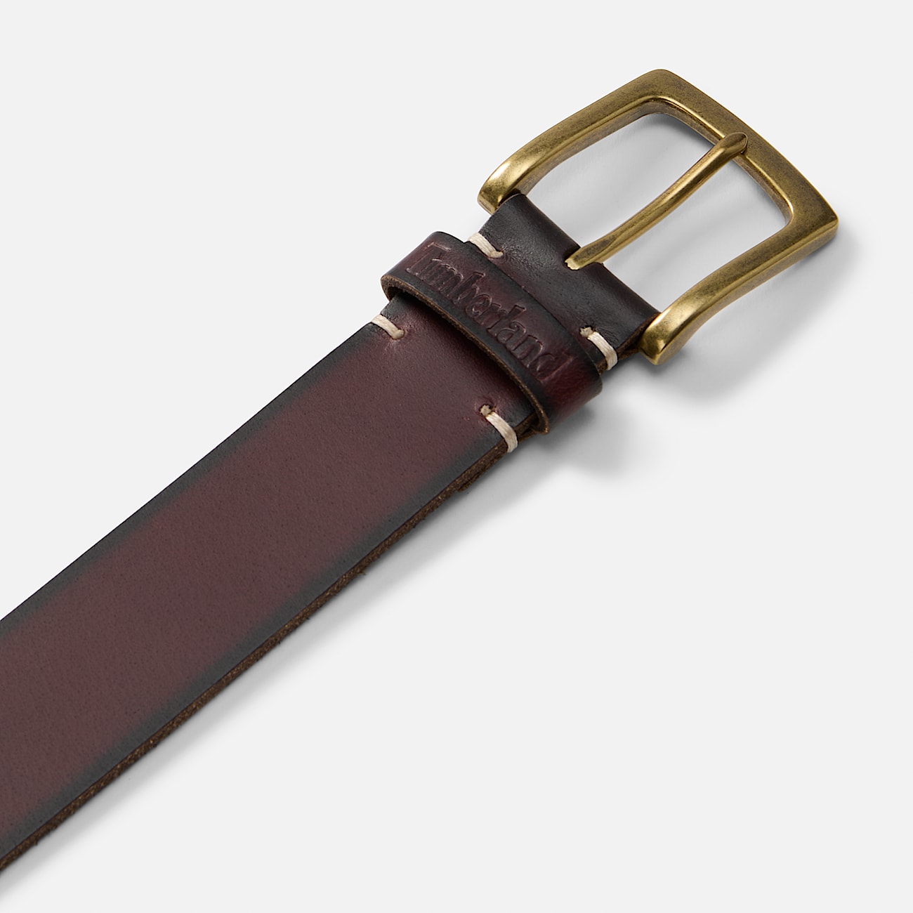 Ceinture en cuir robuste pour homme en marron fonc TBL marron ALT1