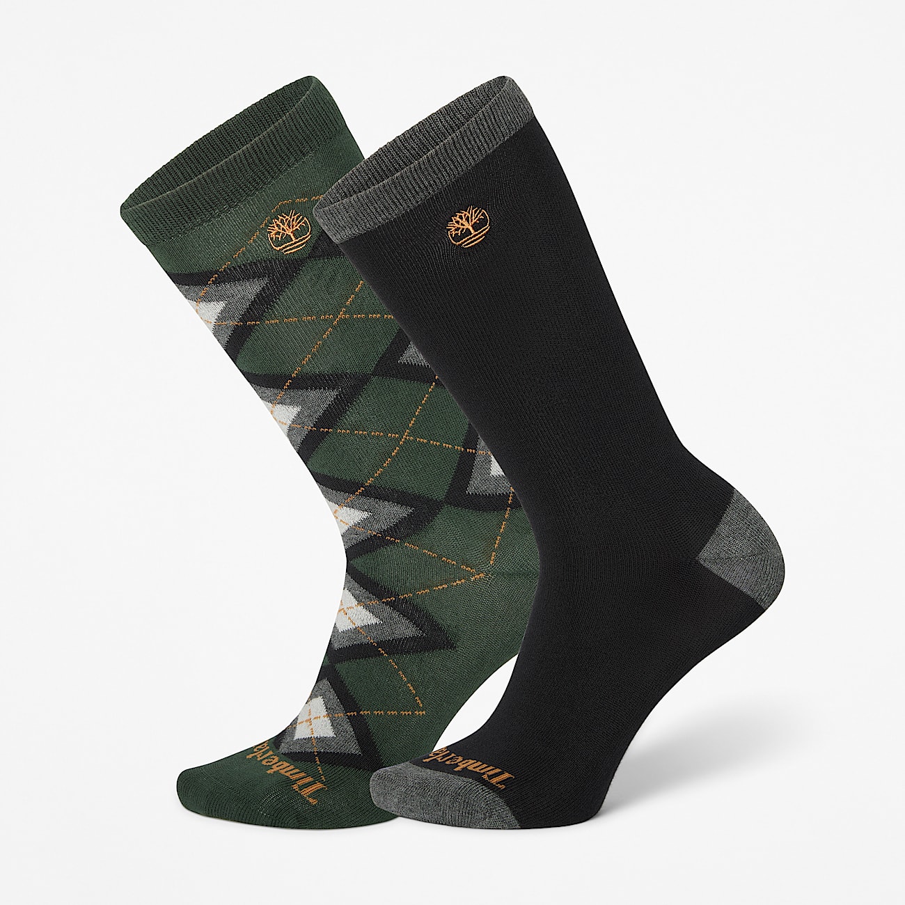 Argyle  Solid 2erPack CrewSocken in Dunkelgrn TBL Grn HERO
