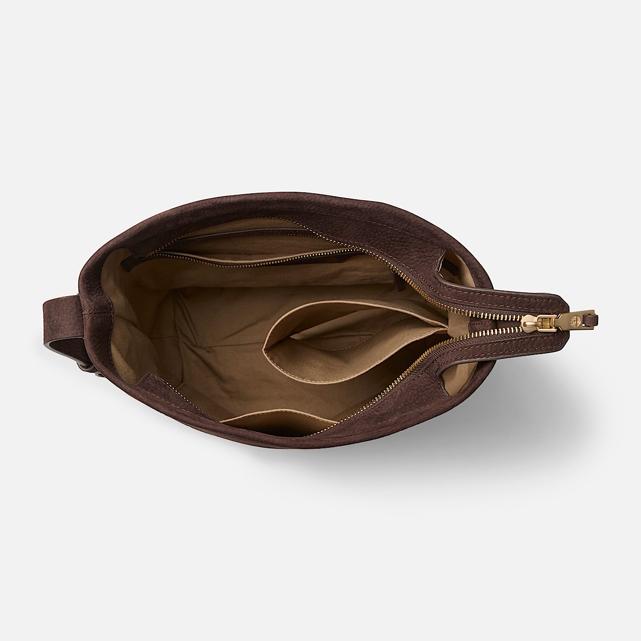 Soft Leather Shoulder Bag for Women in Dark Brown TBL Brown ALT1
