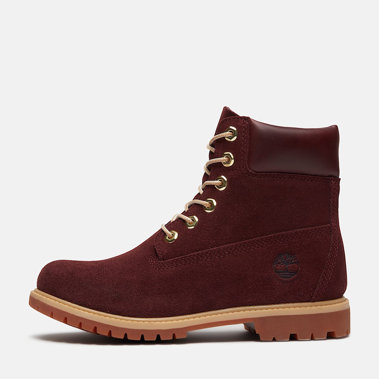 Timberland Premium 6Inch Waterproof Boot for Women in Burgundy TBL Burgundy ALT10