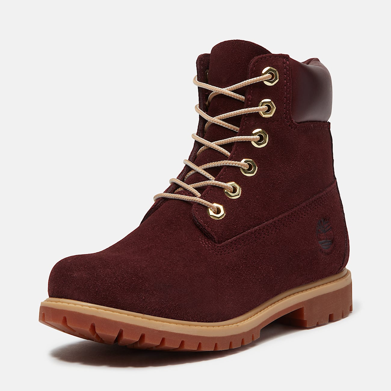 Timberland Premium 6Inch Waterproof Boot for Women in Burgundy TBL Burgundy ALT11