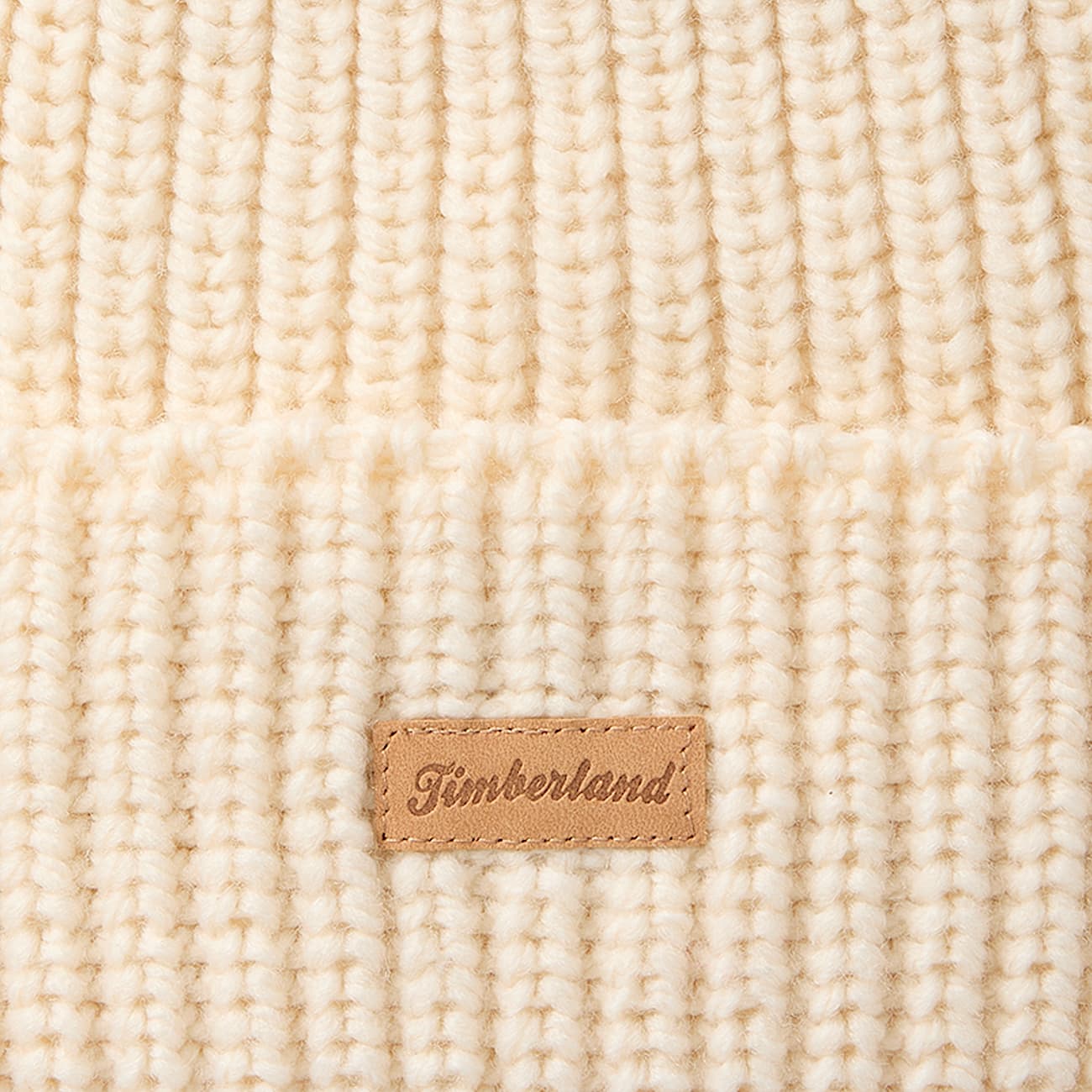 Grob gestrickte Mtze mit Bommel fr Damen in Beige TBL Beige ALT2