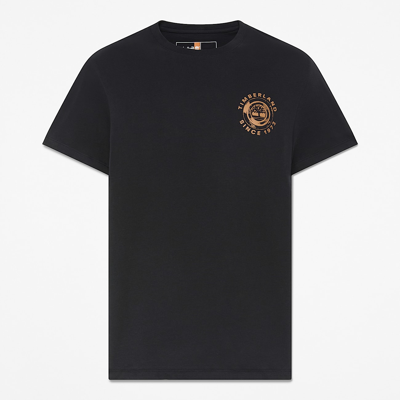 All Gender Rugged Logo Textured ShortSleeve TShirt in Black TBL Black HERO