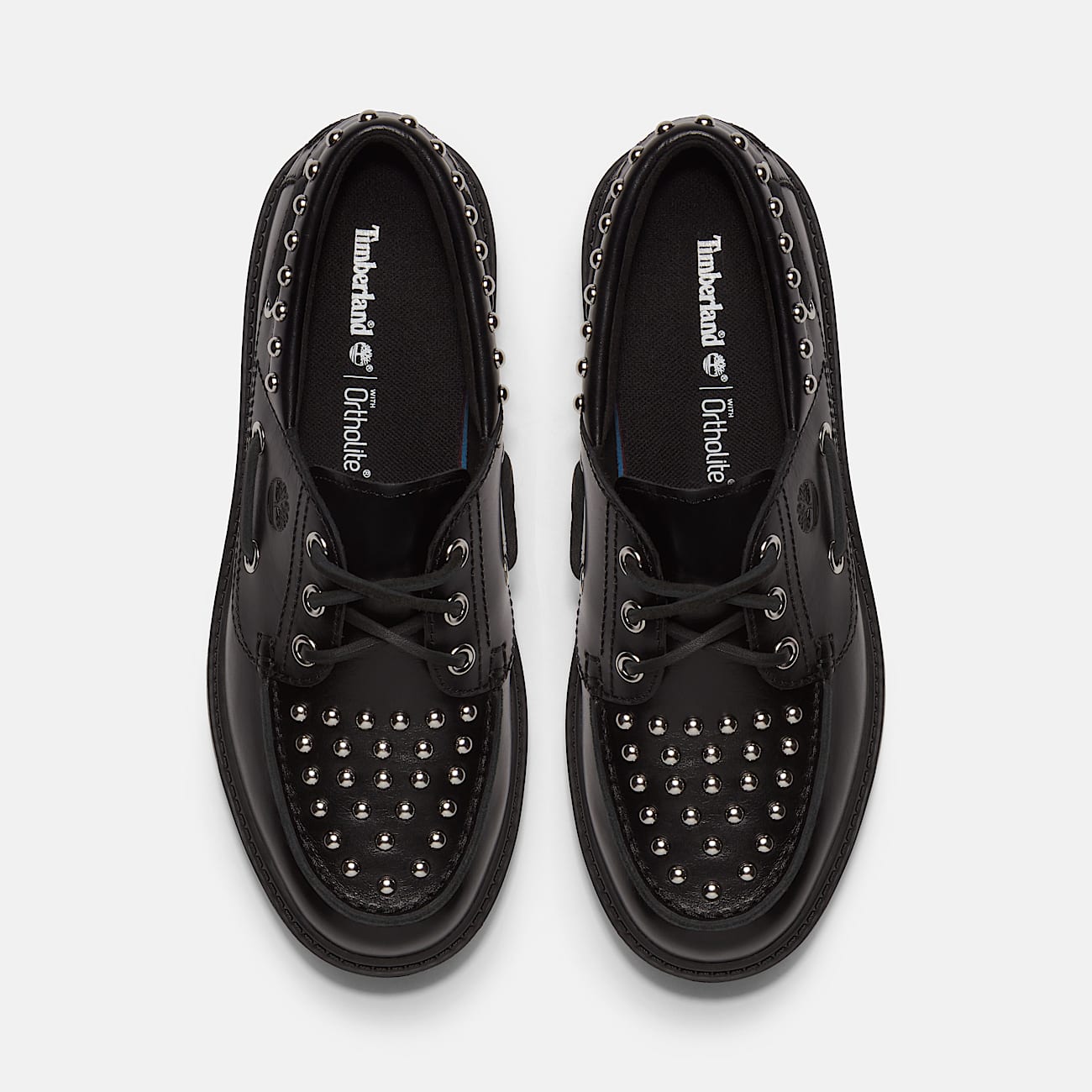 Stone Street Platform Boat Shoe for Women in Black TBL Black ALT2