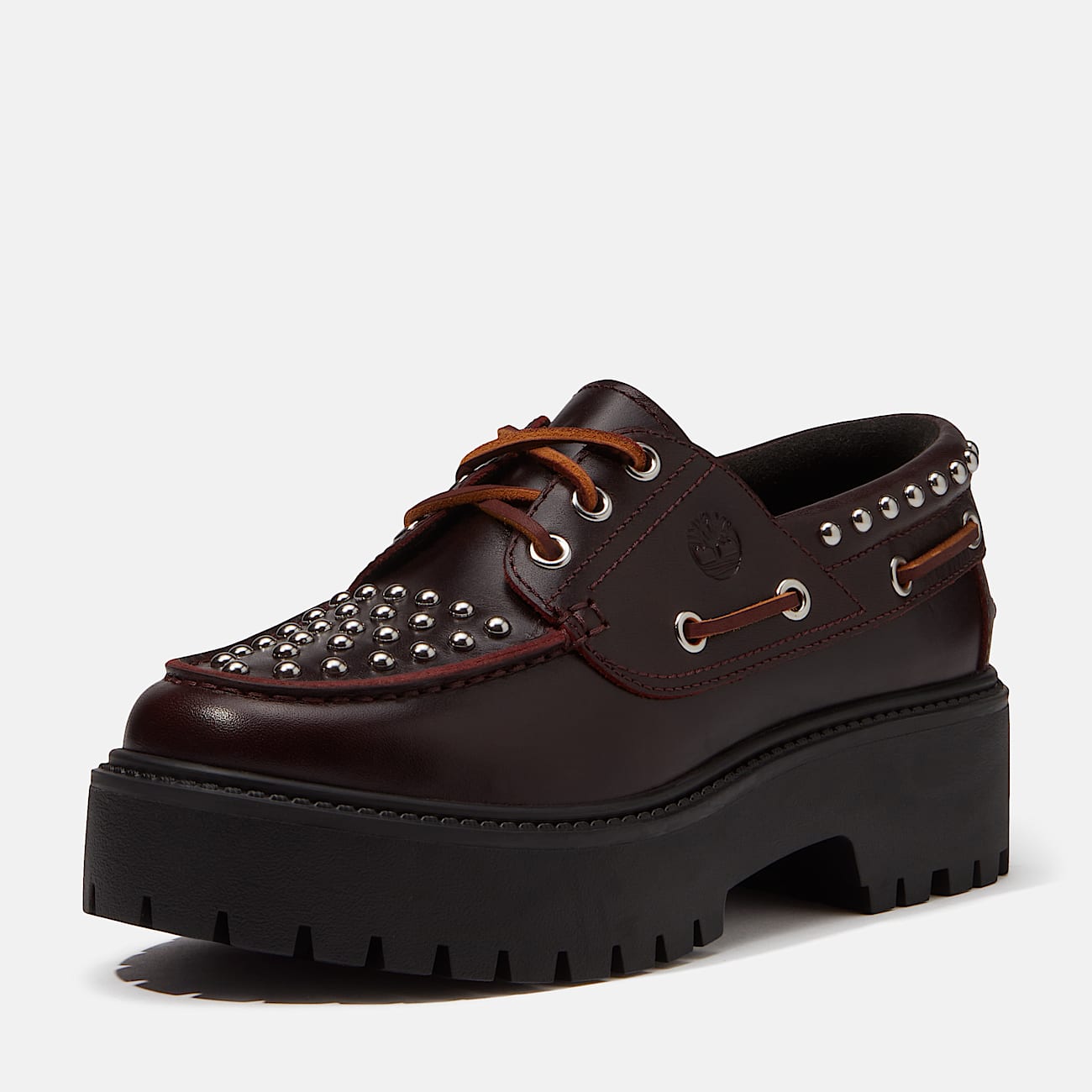 Stone Street Bootsschuh mit Plateausohle fr Damen in Burgunderrot TBL Burgunderrot ALT9