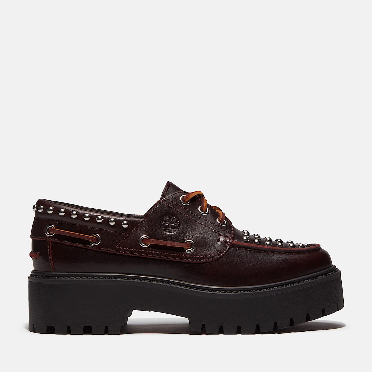 Stone Street Bootsschuh mit Plateausohle fr Damen in Burgunderrot TBL Burgunderrot HERO