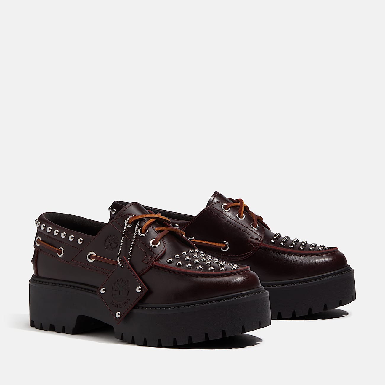 Stone Street Bootsschuh mit Plateausohle fr Damen in Burgunderrot TBL Burgunderrot ALT4