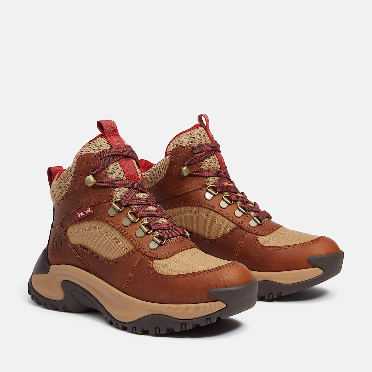 Wasserdichte halbhohe Mt Maddsen Peak Wanderstiefel fr Damen in Braun TBL Braun ALT4