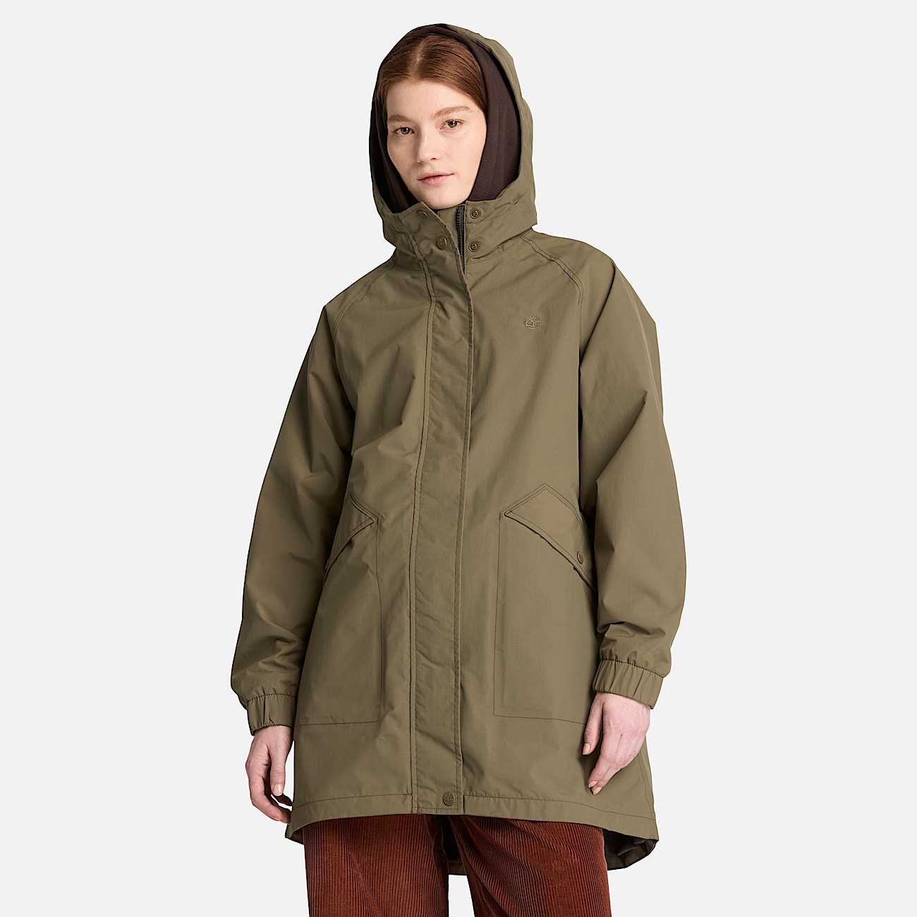 Wasserdichter Parka fr Damen in Dunkelgrn TBL Grn ALT1