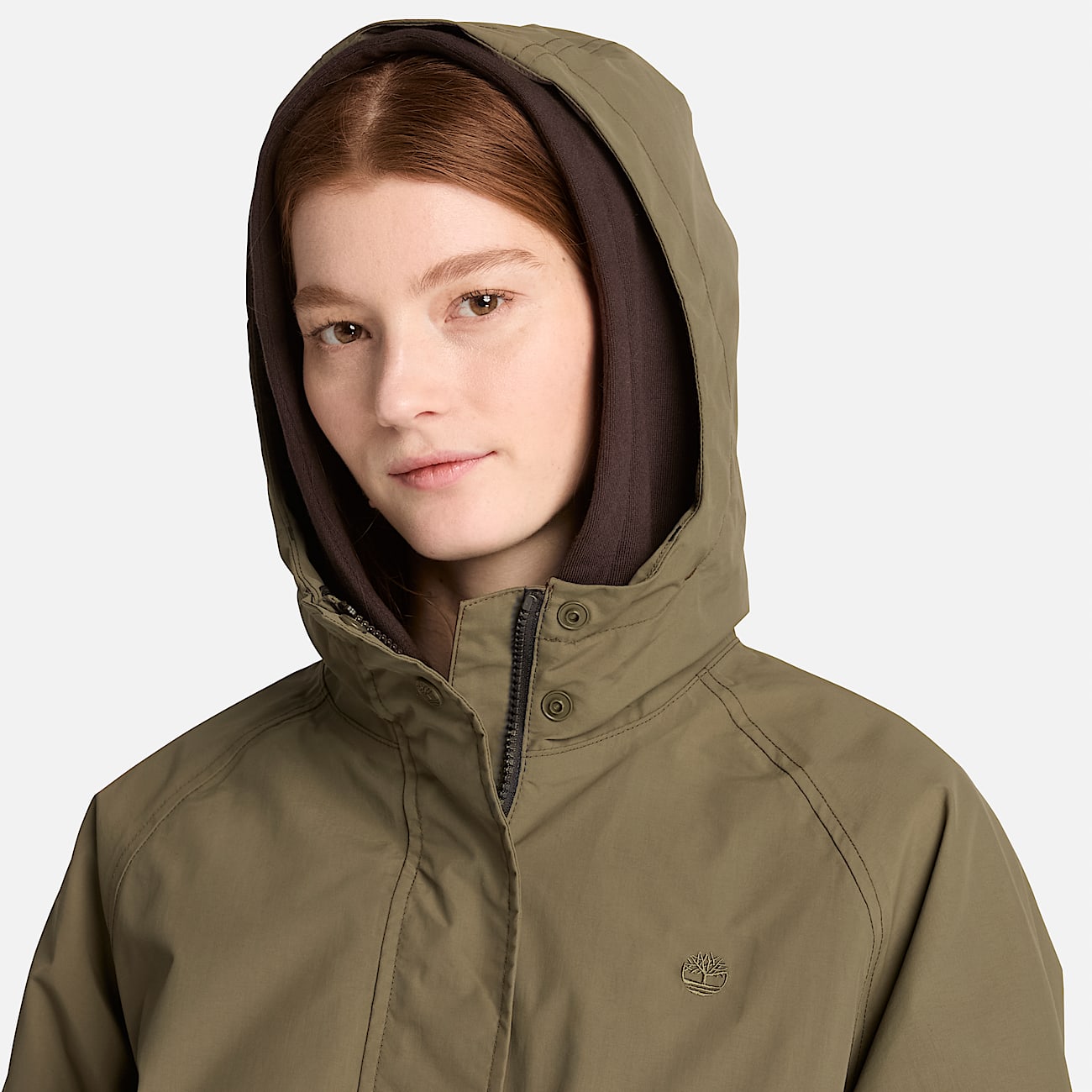 Wasserdichter Parka fr Damen in Dunkelgrn TBL Grn ALT3