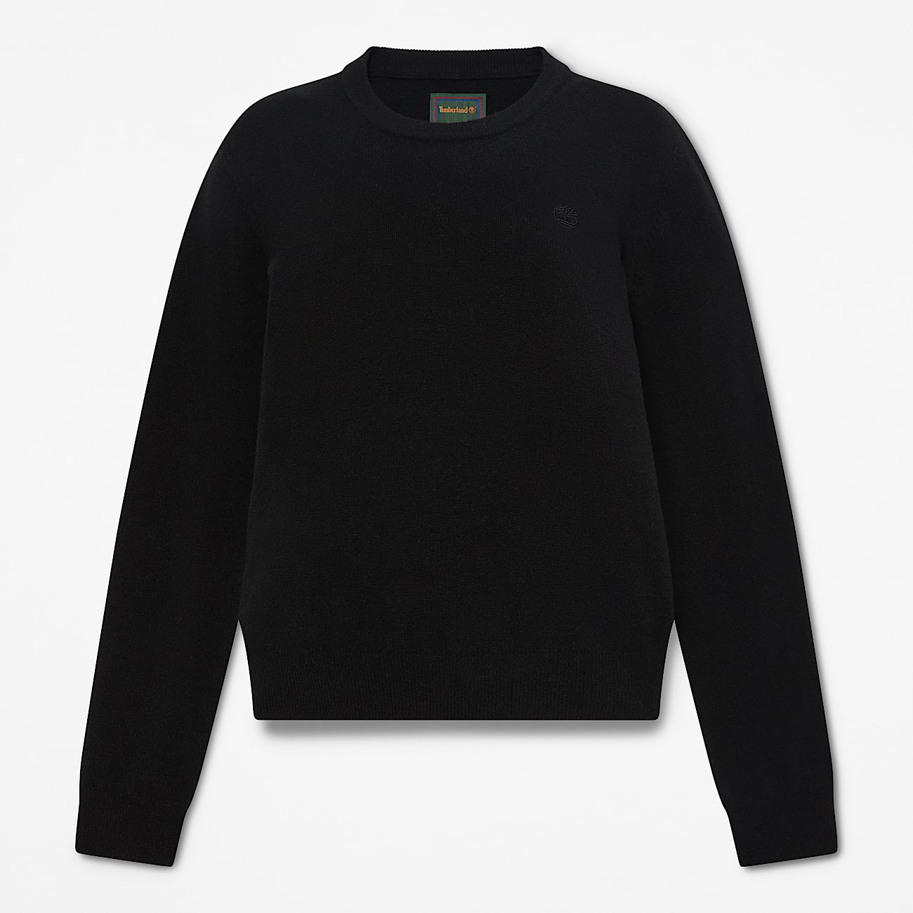 Merino Crew Jumper for Women in Black TBL Black HERO