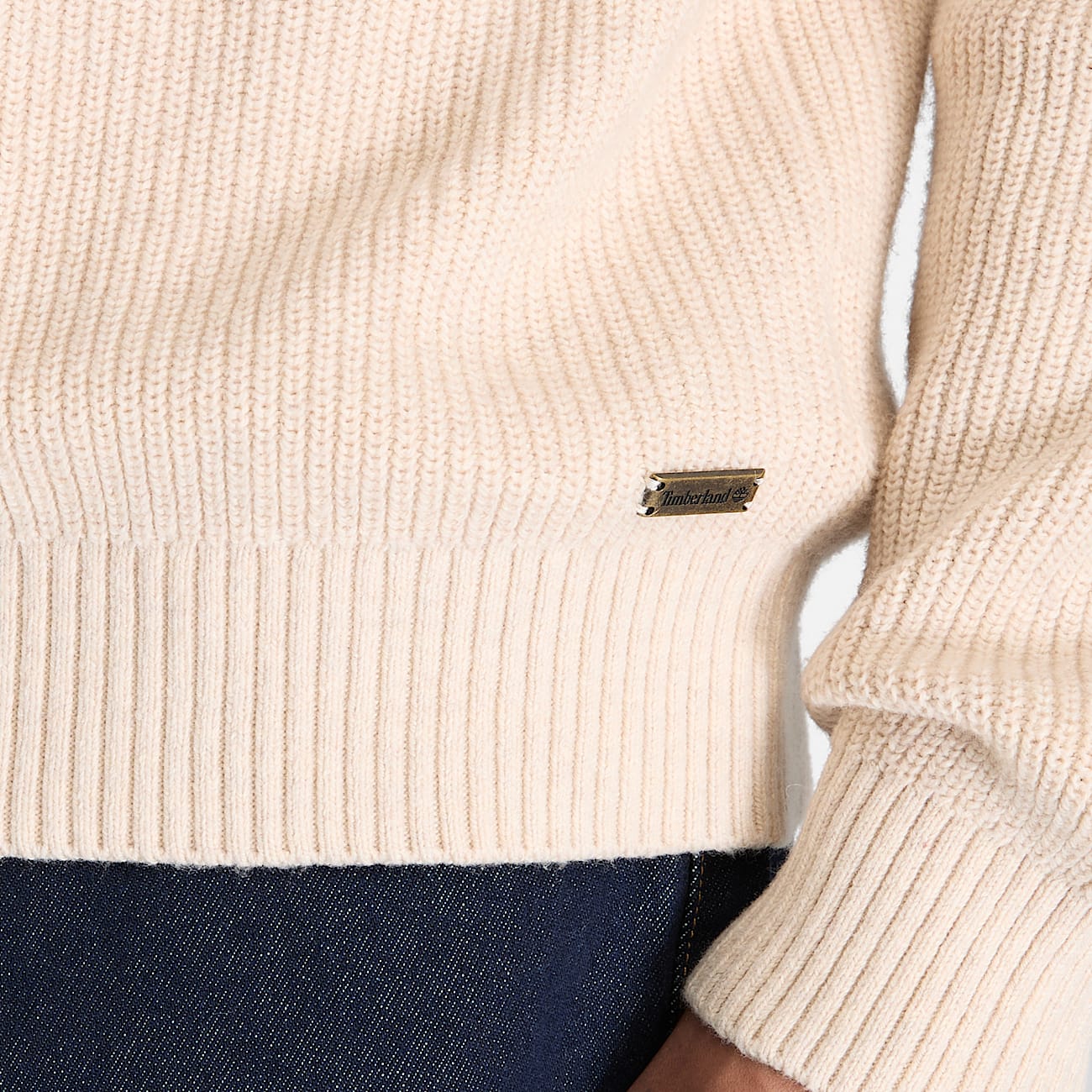 Baumwollpullover mit Rundhalsausschnitt fr Herren in Hellbeige TBL Beige ALT3
