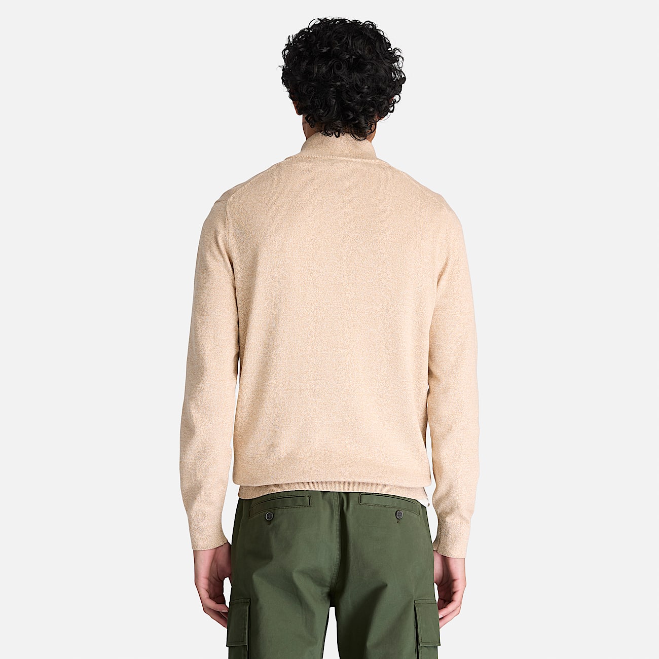 Williams River Cotton FullZip Jumper for Men in Light Beige TBL Beige ALT8