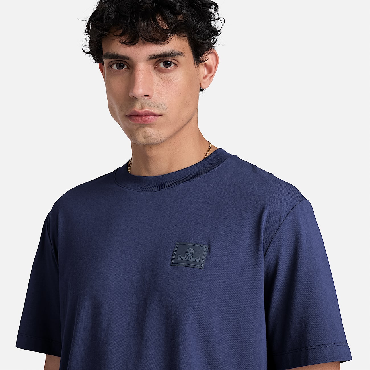 KurzarmTShirt mit Silikonaufnher fr Herren in Dunkelblau TBL Blau ALT3