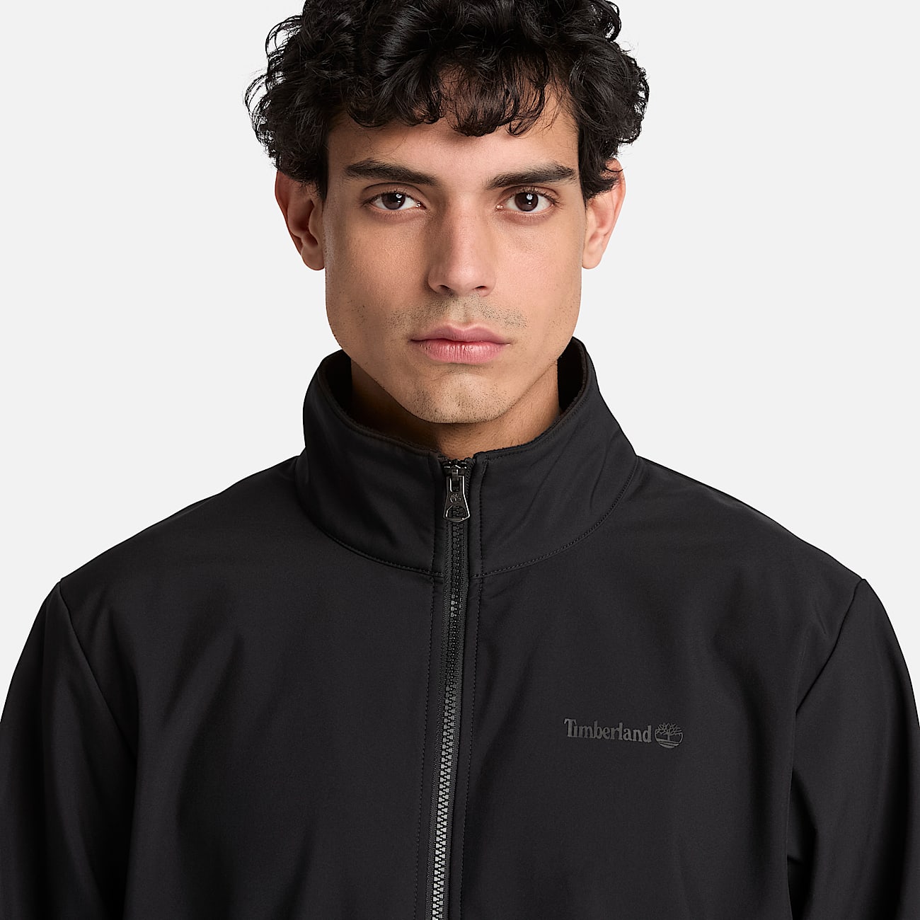 Veste coupevent softshell zippe pour homme en noir TBL noir ALT3