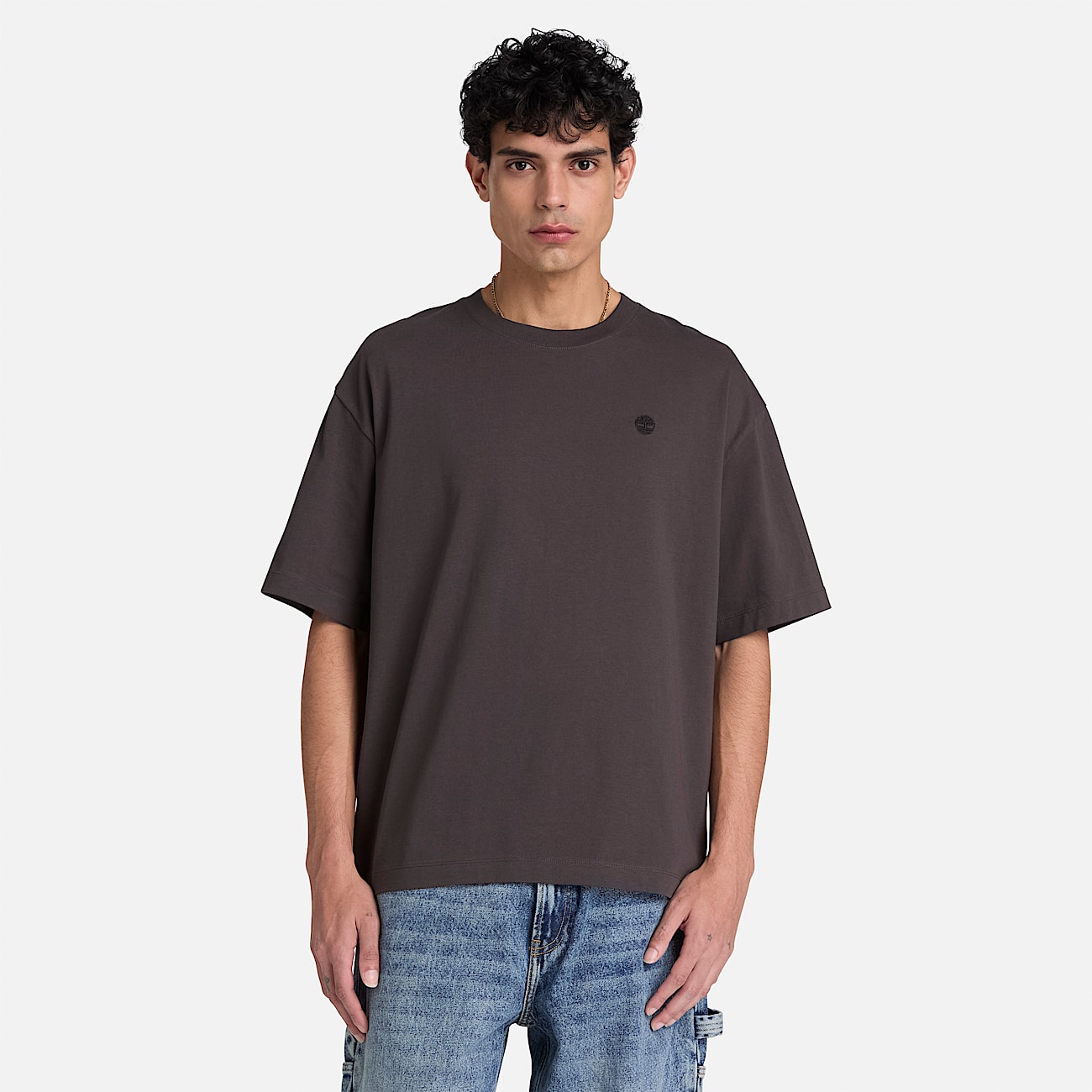 Dunstan River Relaxed ShortSleeve TShirt for Men in Black TBL Black ALT1