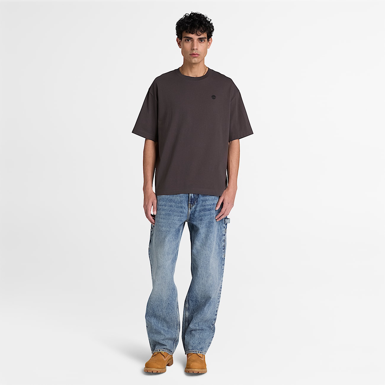 Dunstan River Relaxed ShortSleeve TShirt for Men in Black TBL Black ALT2
