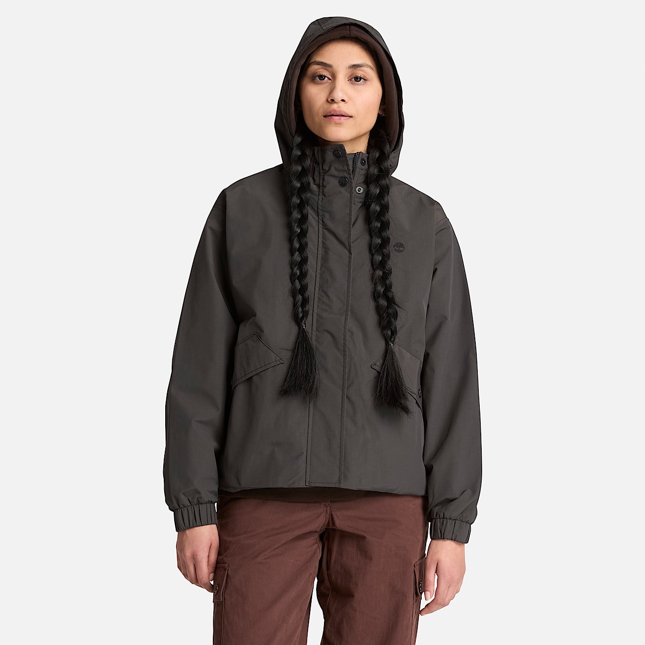 Waterproof Shell Jacket for Women in Black TBL Black ALT1