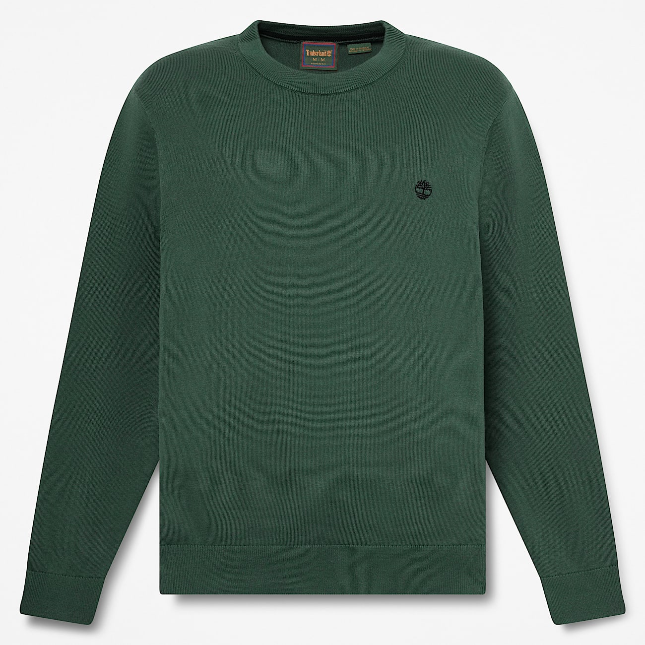 Williams River Cotton Crewneck Jumper for Men in Green TBL Green HERO