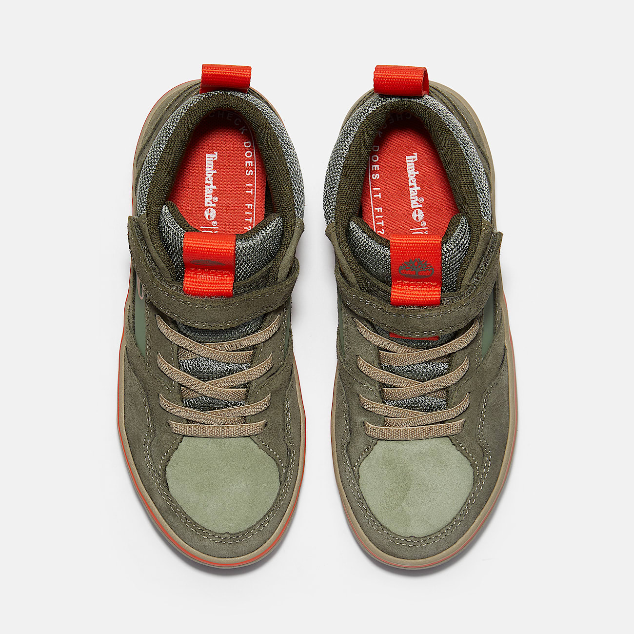 Stone Jump Mid HookandLoop Trainer for Youth in Light GreenDark Green TBL Green ALT2