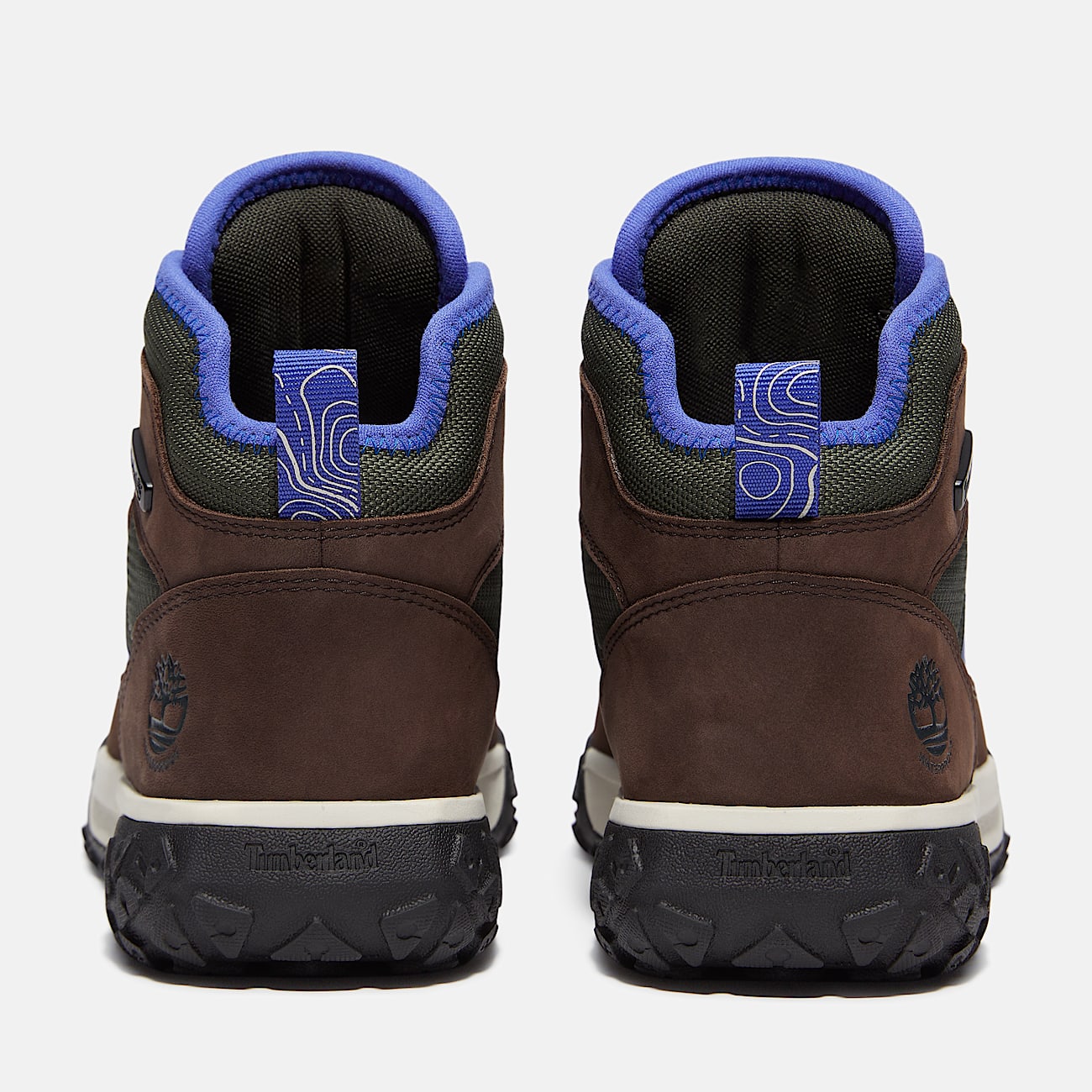 Greenstride Motion 6 Mid Waterproof Trainer for Junior in Dark BrownDark Green TBL Brown ALT5