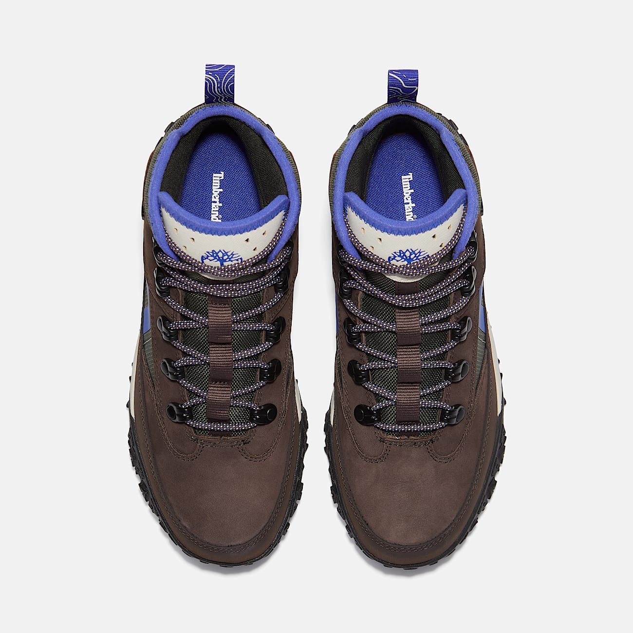 Greenstride Motion 6 Mid Waterproof Trainer for Junior in Dark BrownDark Green TBL Brown ALT2