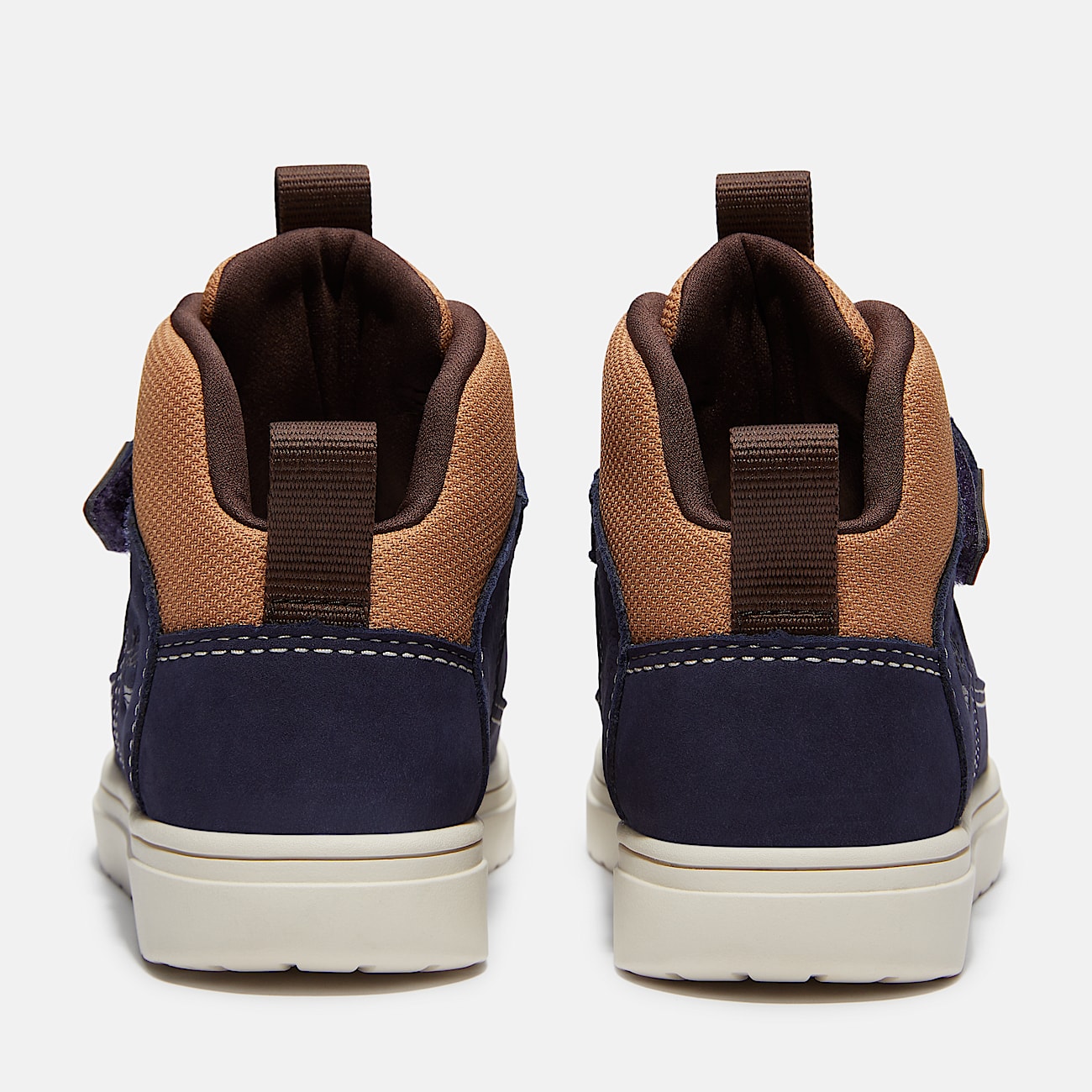 Lisbon Street Mid HookandLoop Trainer for Youth in Dark BlueBrown TBL Brown ALT5