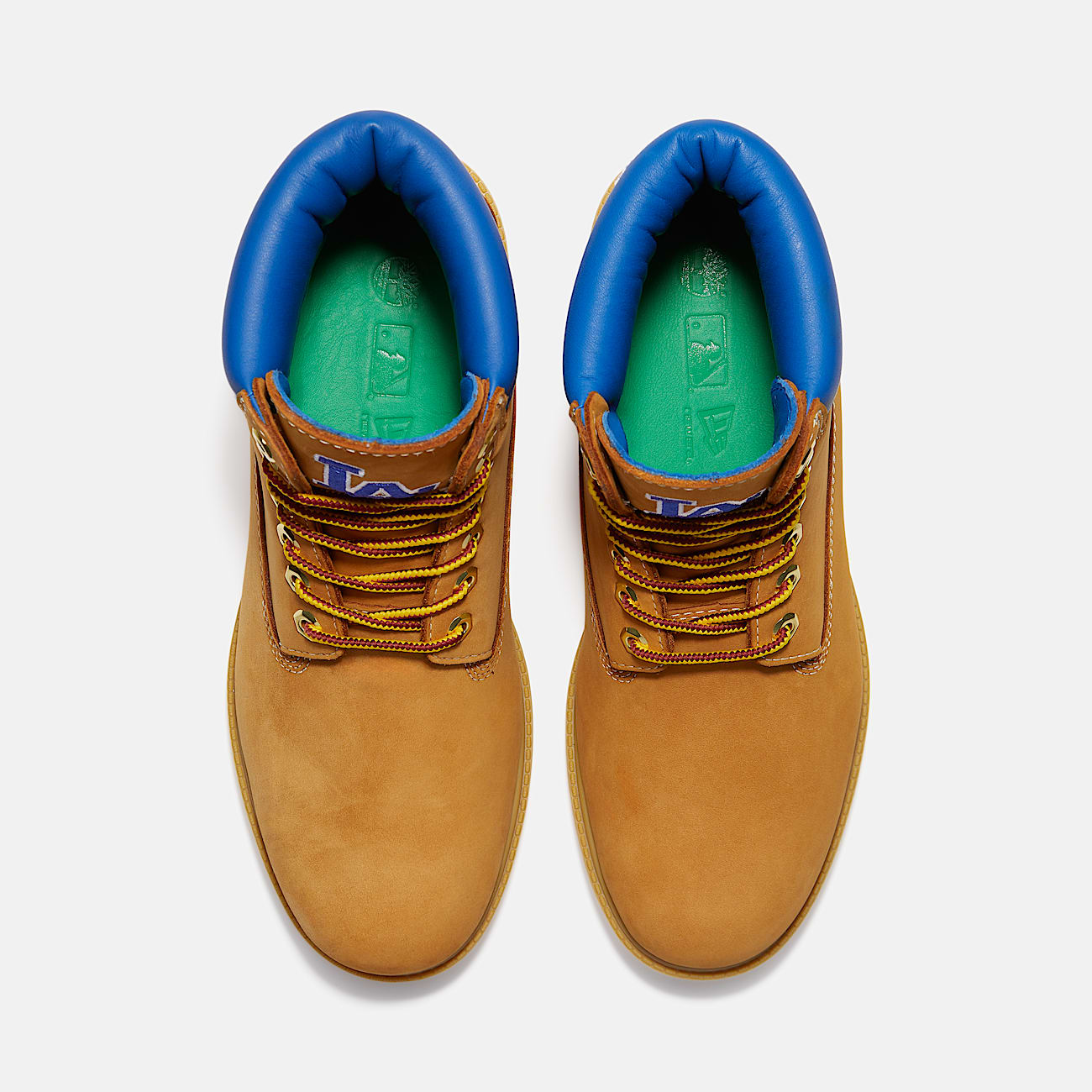 Timberland x New Era Heritage 6Inch Waterproof Boot for Men in YellowBlue TBL Yellow ALT2