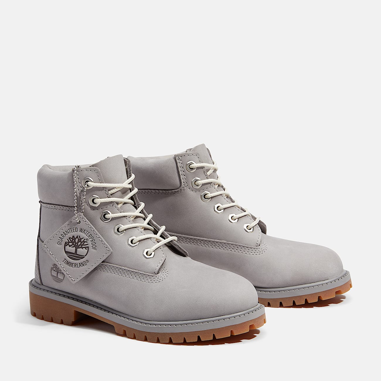 6Inch Boot impermable Timberland Premium pour enfant en gris TBL gris ALT4