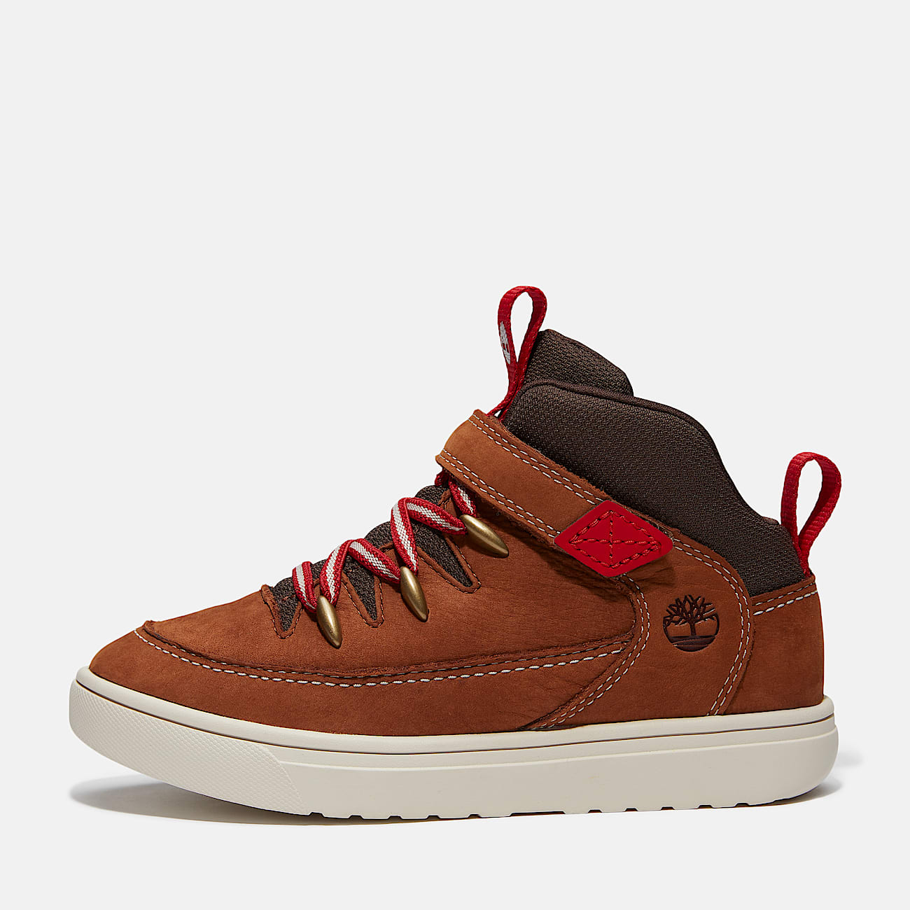 Lisbon Street Mid HookandLoop Trainer for Youth in BrownDark Brown TBL Brown ALT8