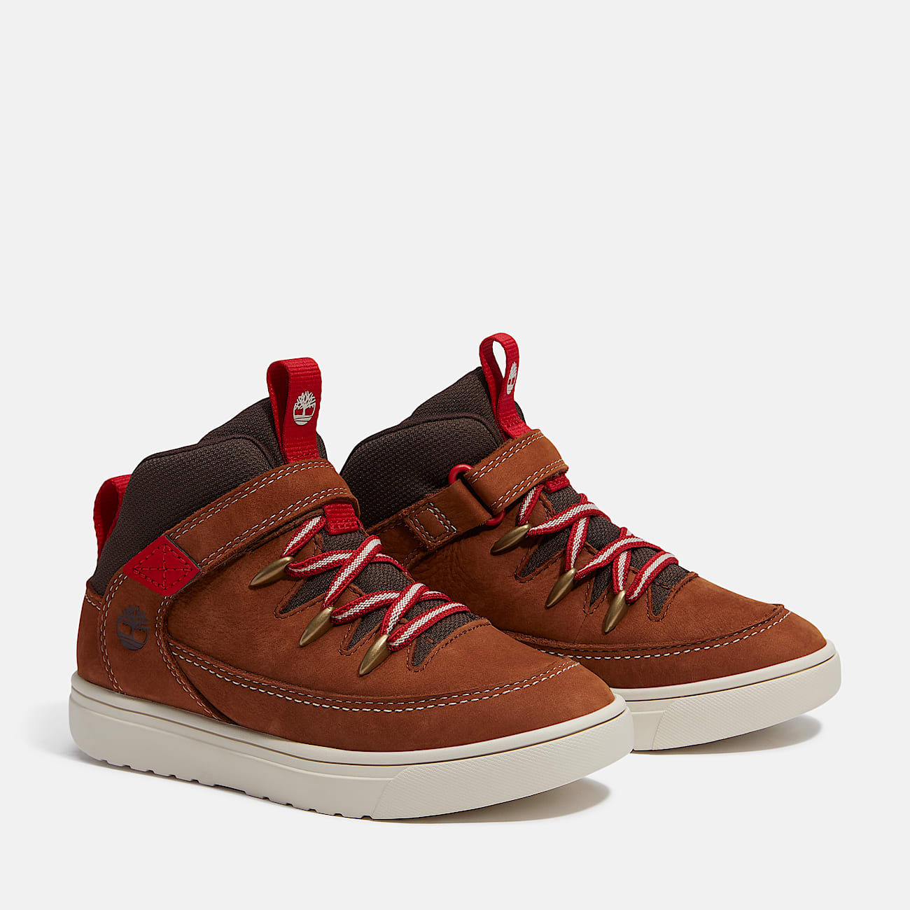 Lisbon Street Mid HookandLoop Trainer for Youth in BrownDark Brown TBL Brown ALT4