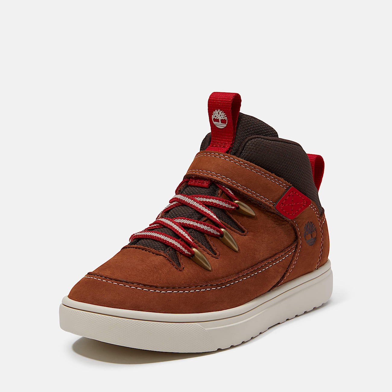 Lisbon Street Mid HookandLoop Trainer for Youth in BrownDark Brown TBL Brown ALT9