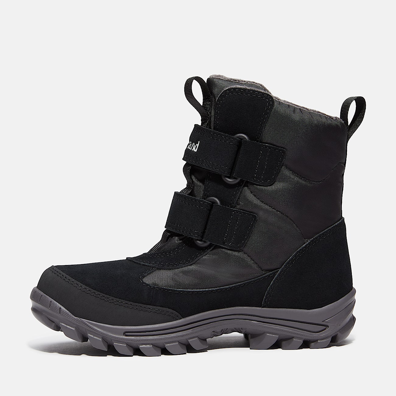 Chillberg HookandLoop Snow Boot for Youth in Black TBL Black ALT6