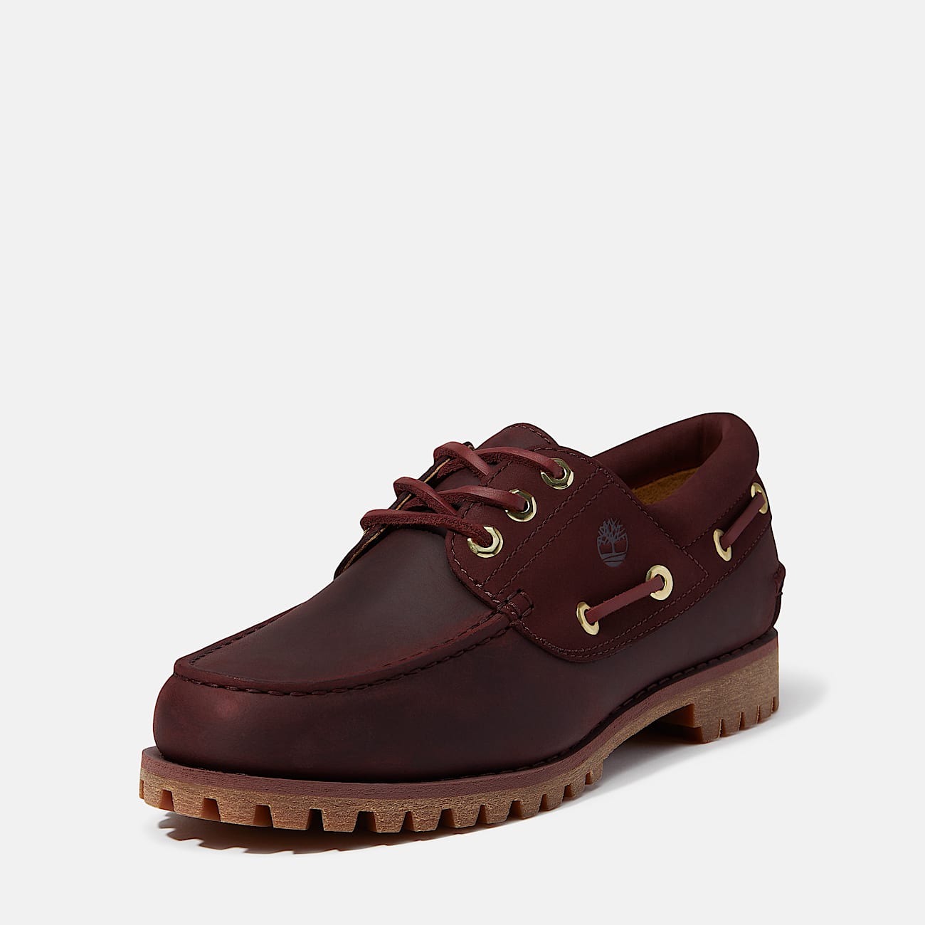 Timberland® Authentic 3-Eye Boat Shoe for Women in Burgundy