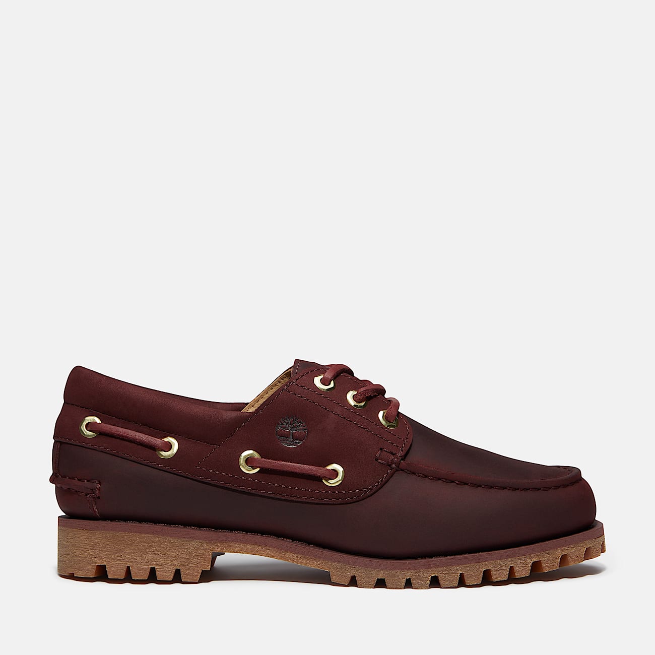 Timberland® Authentic 3-Eye Boat Shoe for Women in Burgundy