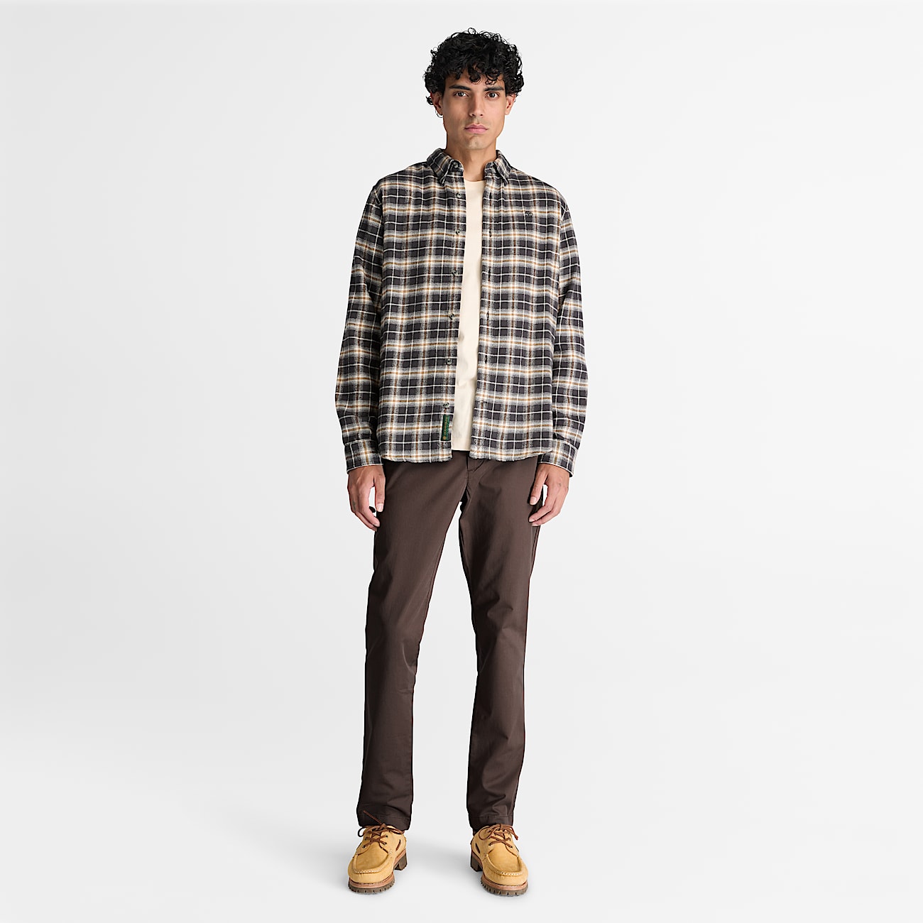 Claremont Chinohose aus Twill mit schmalem Bein fr Herren in Dunkelbraun TBL Braun ALT2