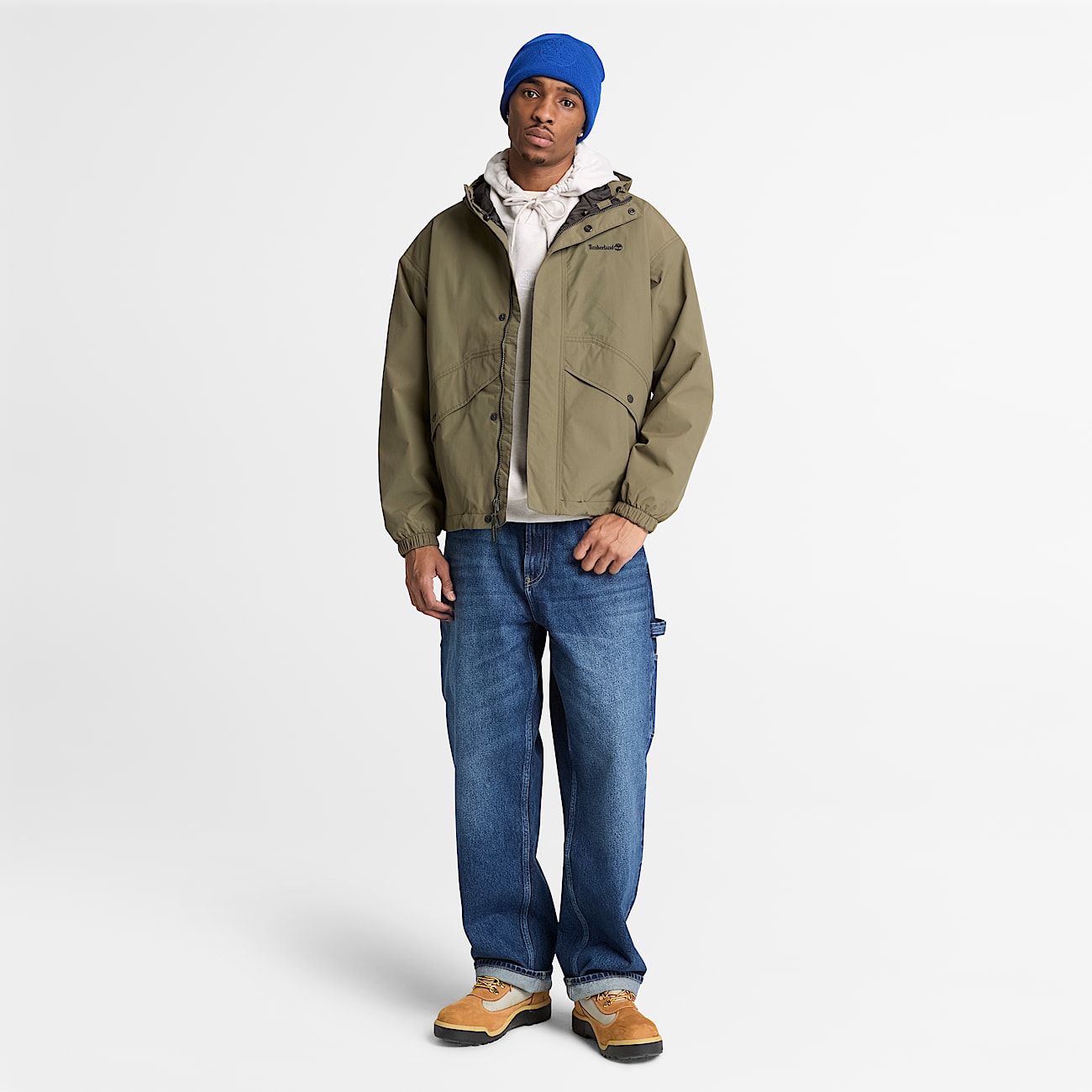 Wasserdichte Weatherline ShellJacke fr Herren in Dunkelgrn TBL Grn ALT2