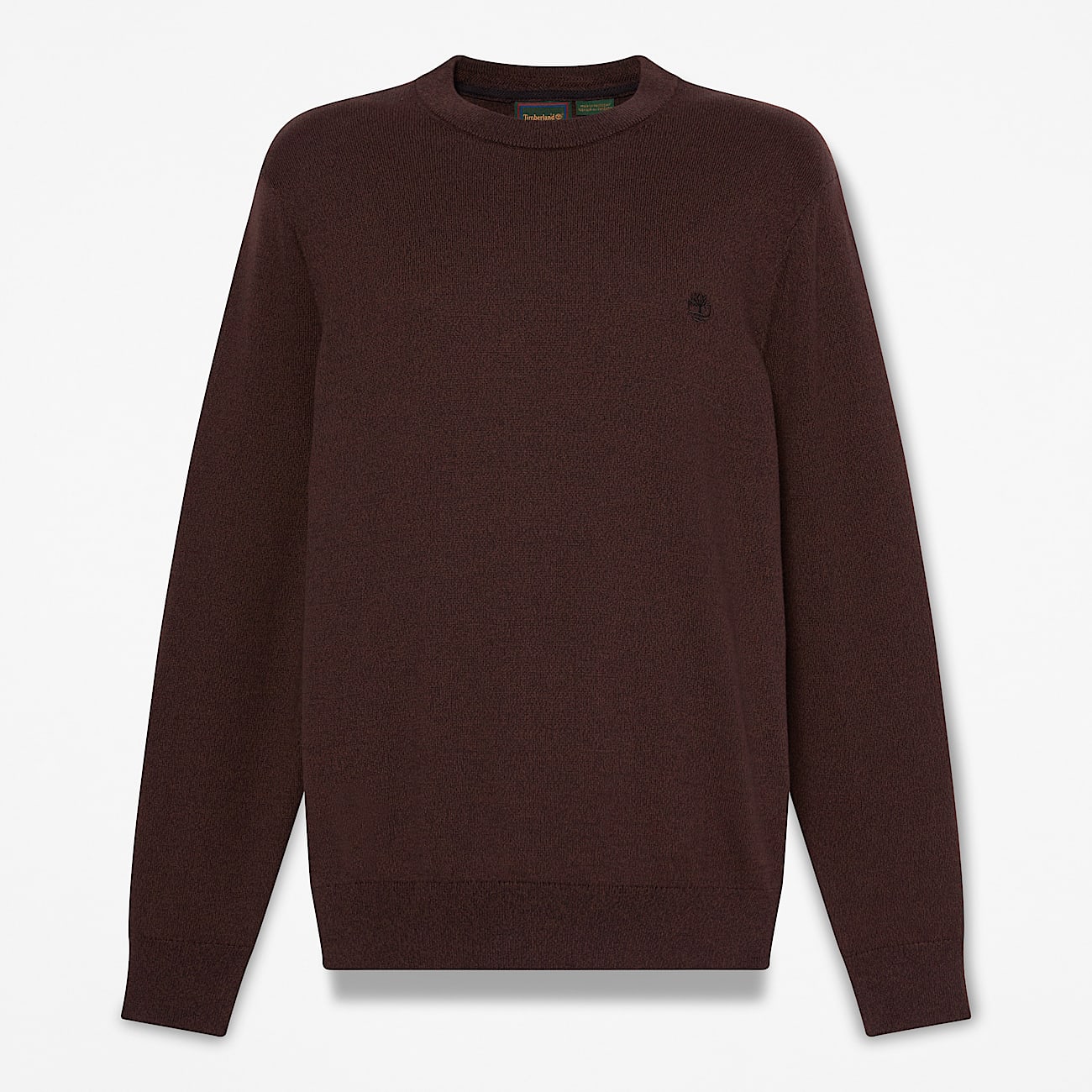 Williams River Cotton Crewneck Jumper for Men in Dark Brown TBL Brown HERO