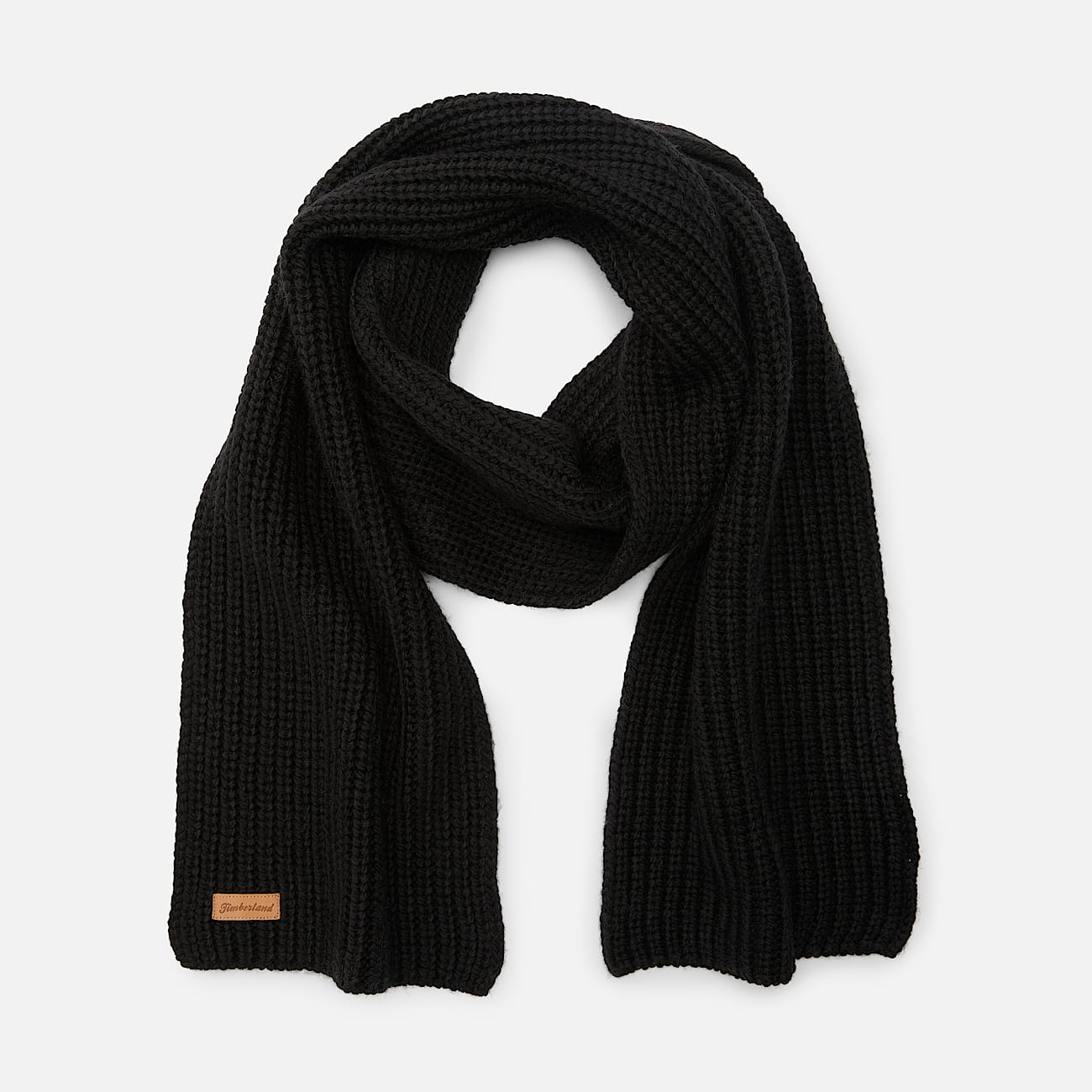 Chunky Knit Scarf for Women in Black TBL Black HERO