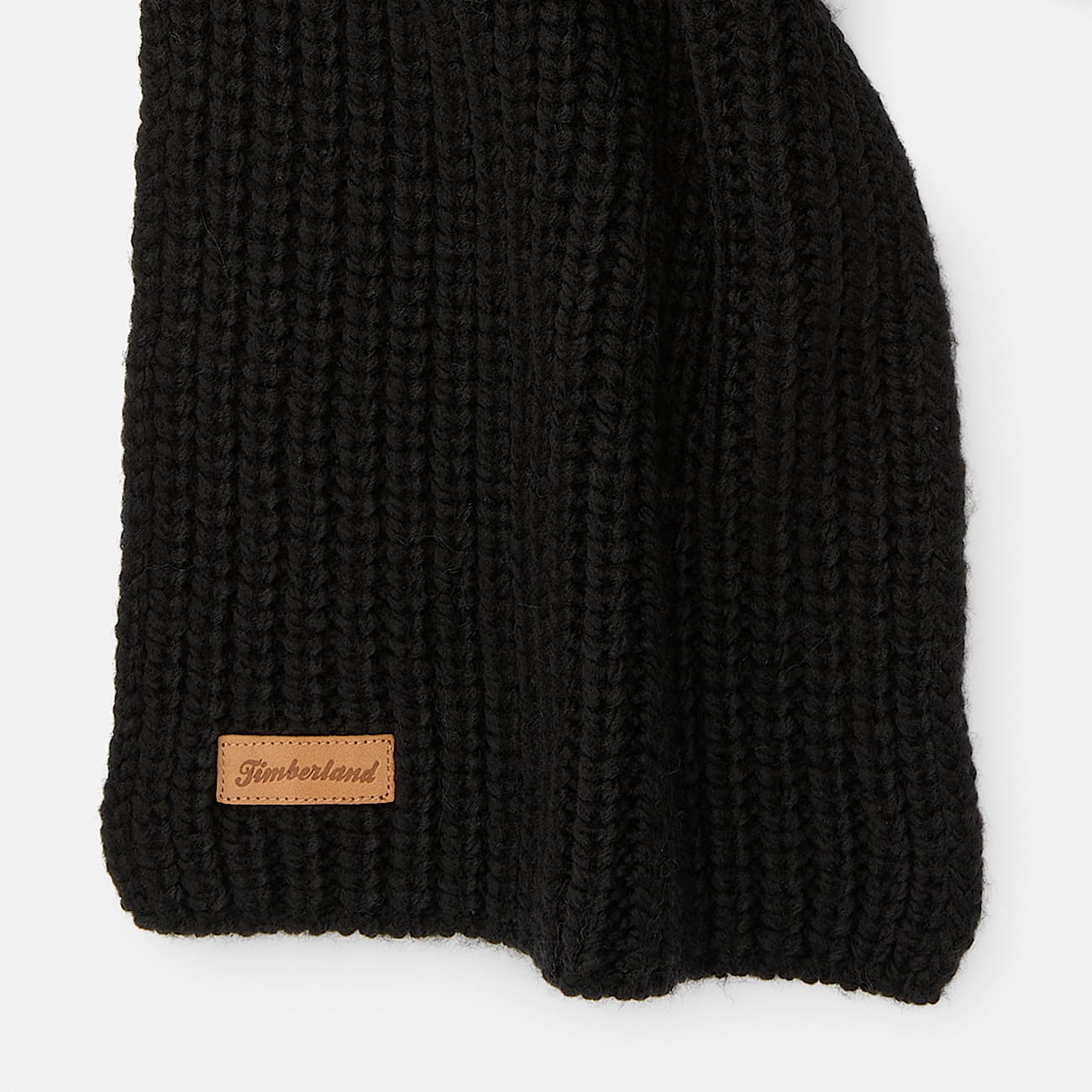 Chunky Knit Scarf for Women in Black TBL Black ALT2